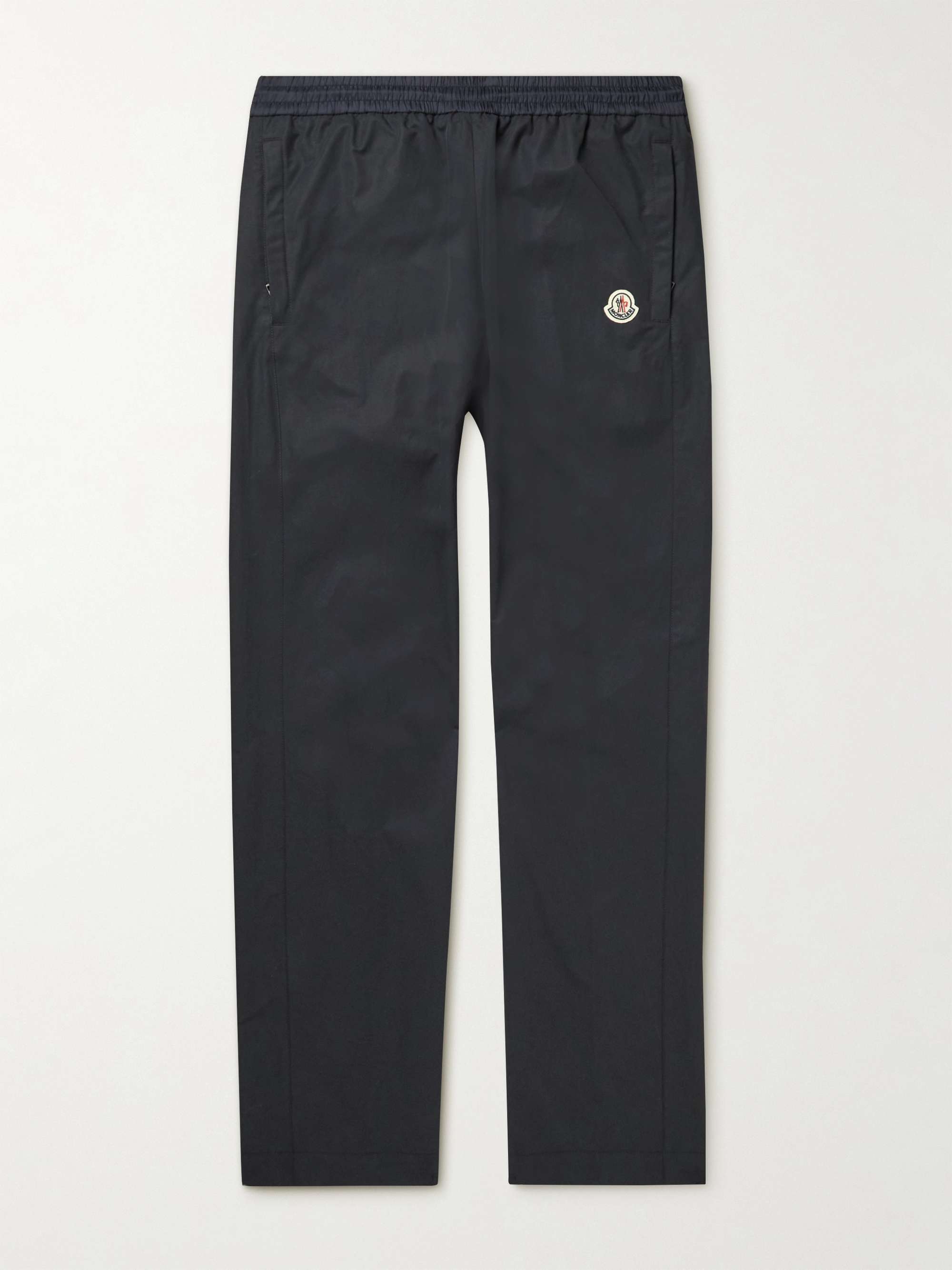 Straight-Leg Logo-Print Cotton-Blend Shell Track Pants view