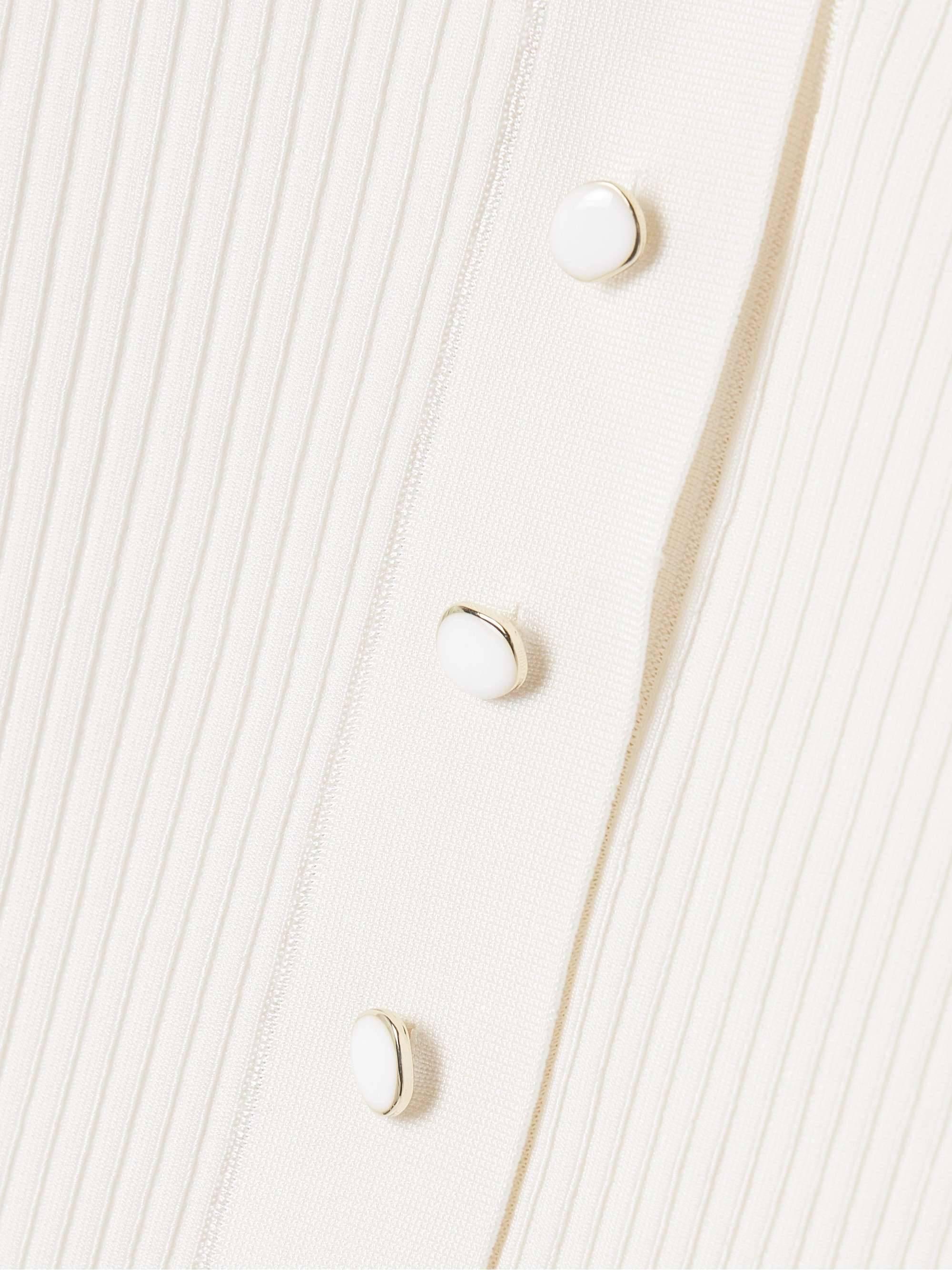 Ribbed-knit polo shirt view