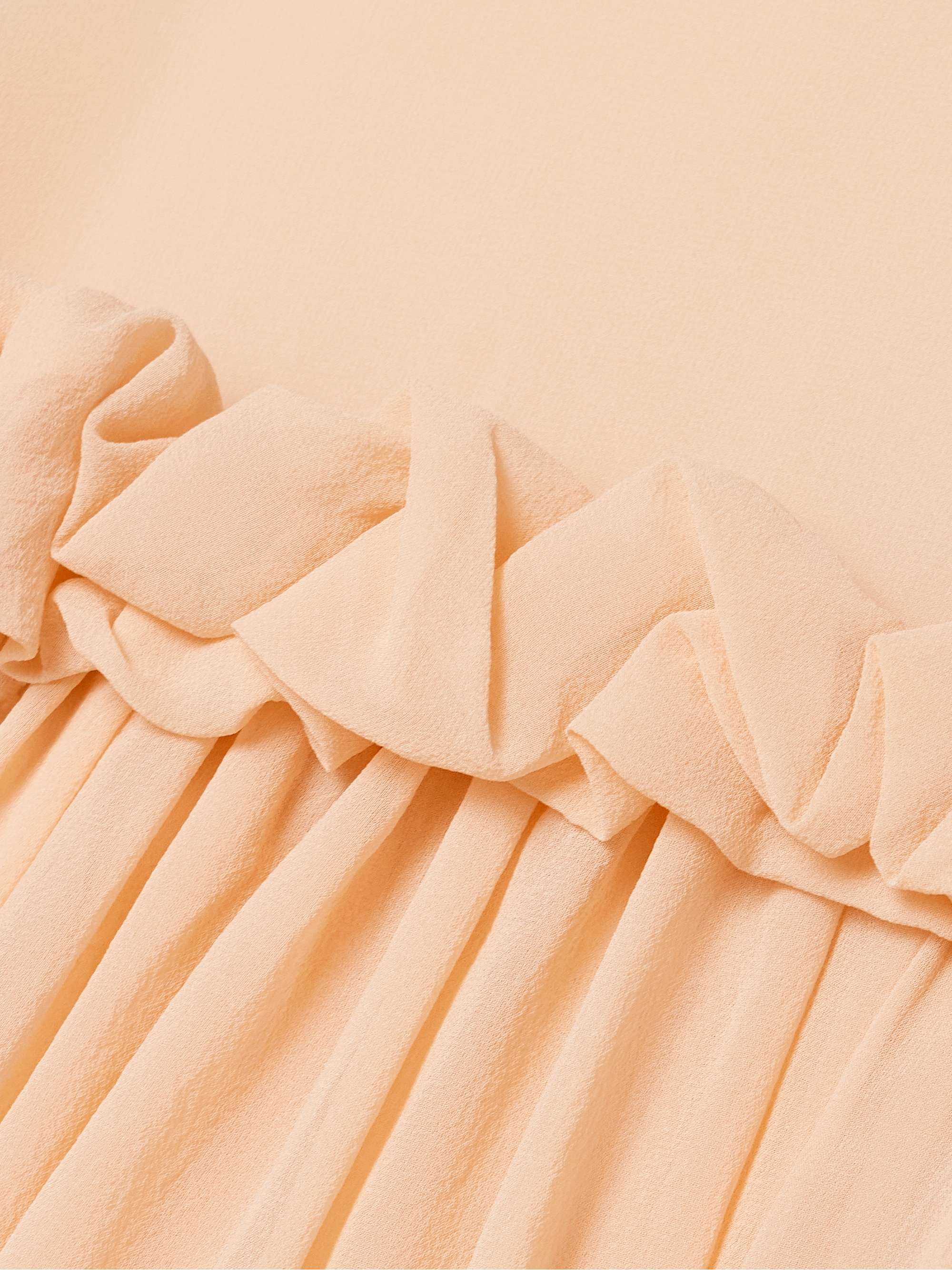 Peggy ruffled gathered silk crepe de chine blouse view