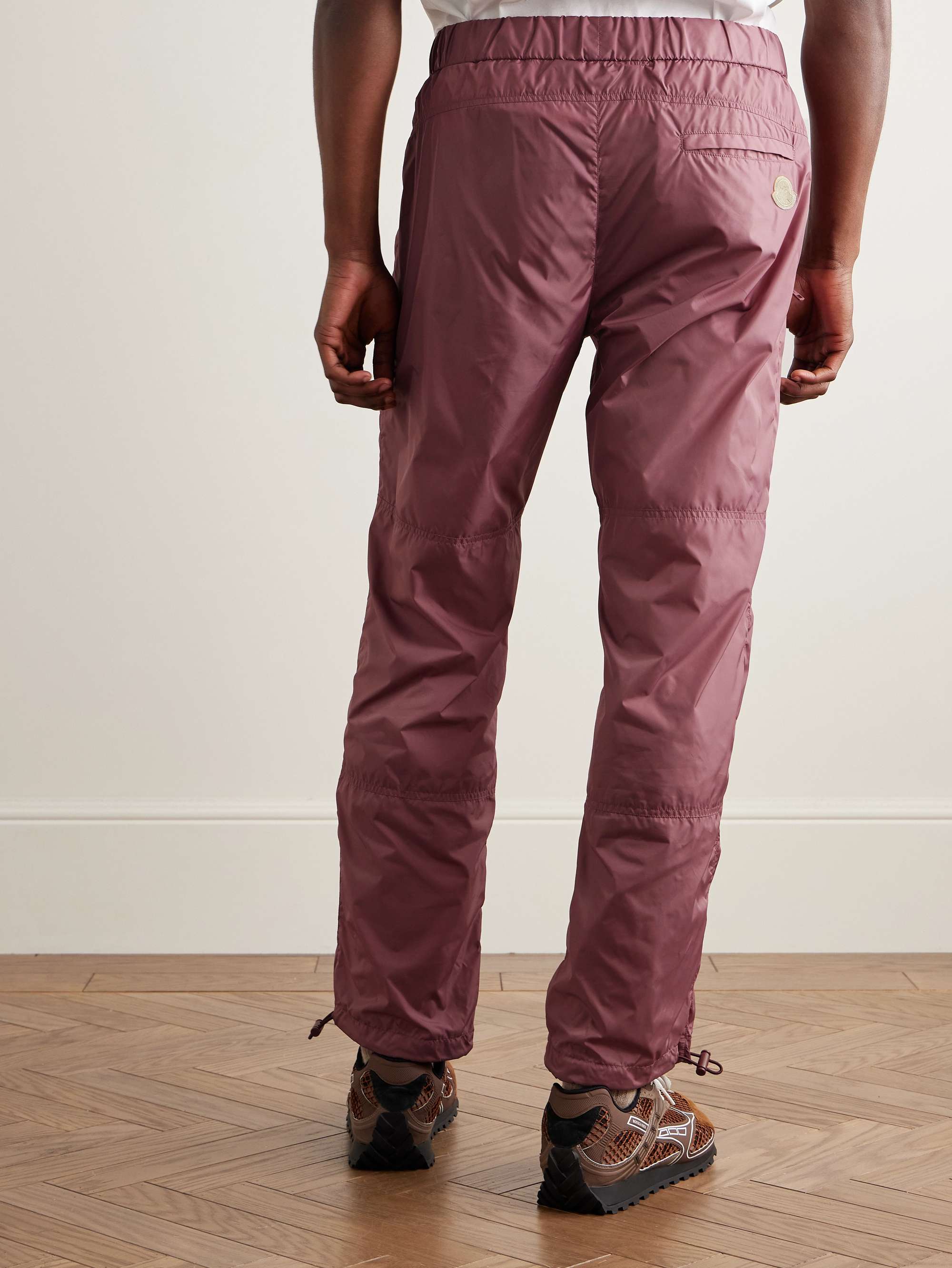 2 Moncler 1952 Tapered Logo-Print Shell Trousers view