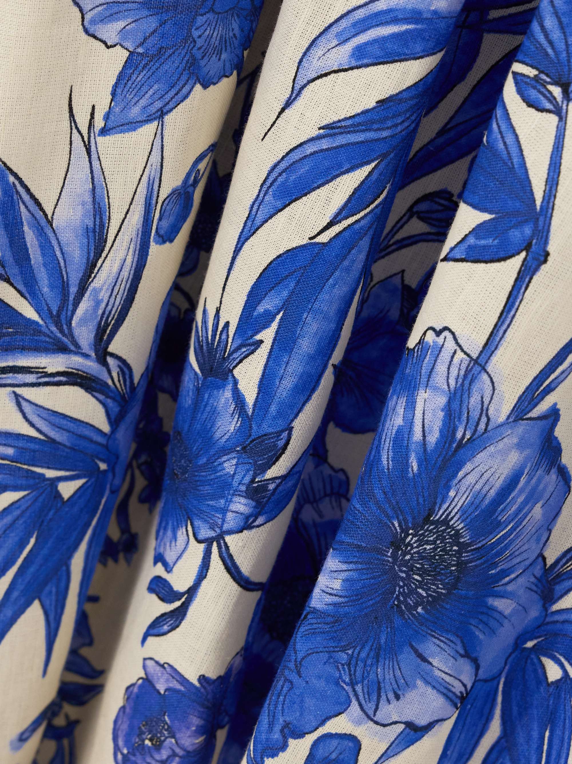 Bianca belted floral-print linen and cotton-blend maxi dress view
