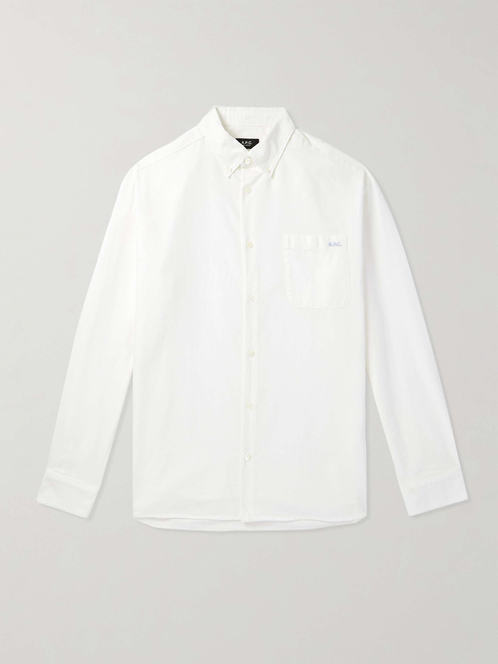 Mateo Logo-Embroidered Cotton Oxford Shirt view