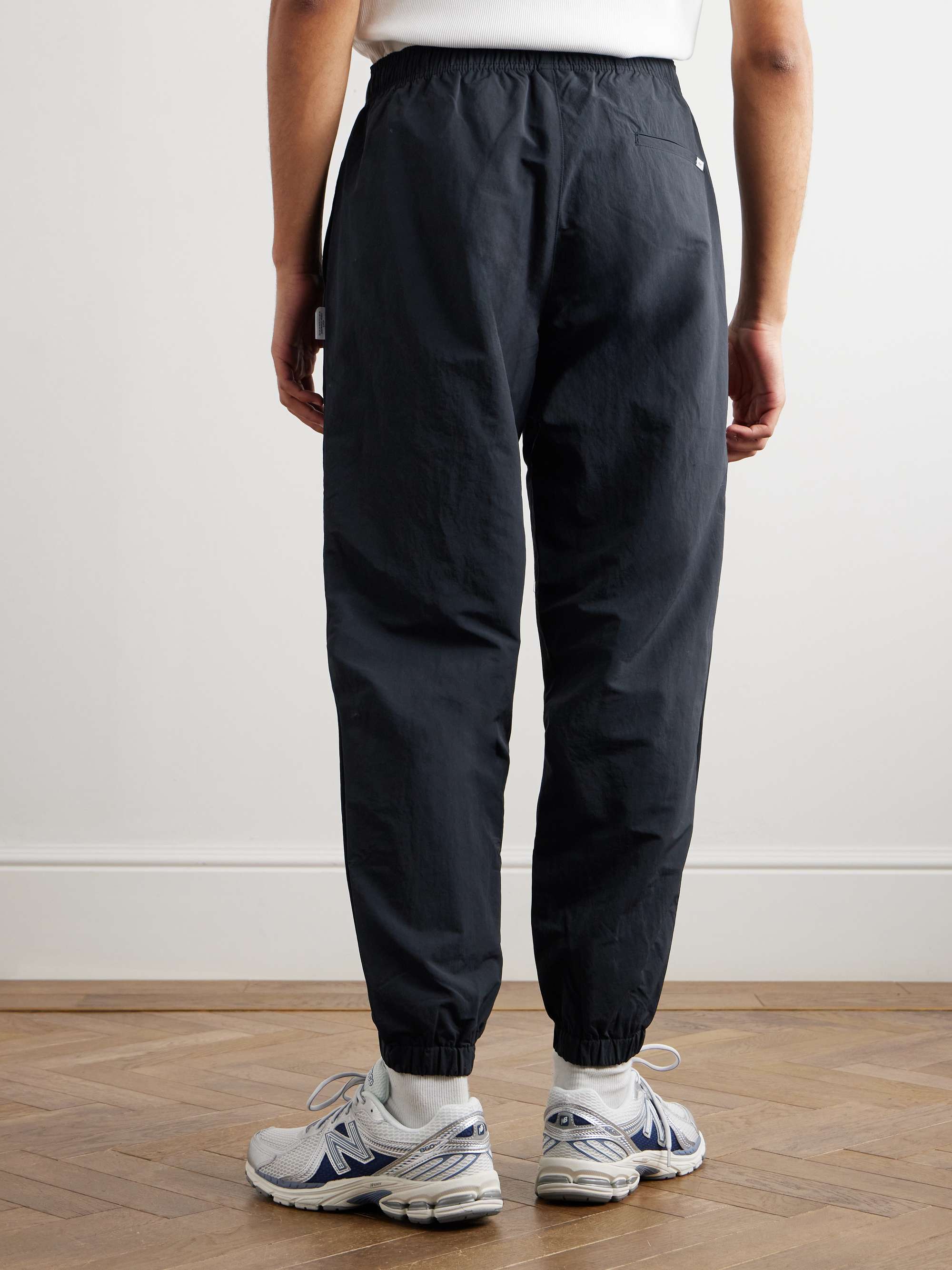 Straight-Leg Logo-Embroidered Nylon Trousers view
