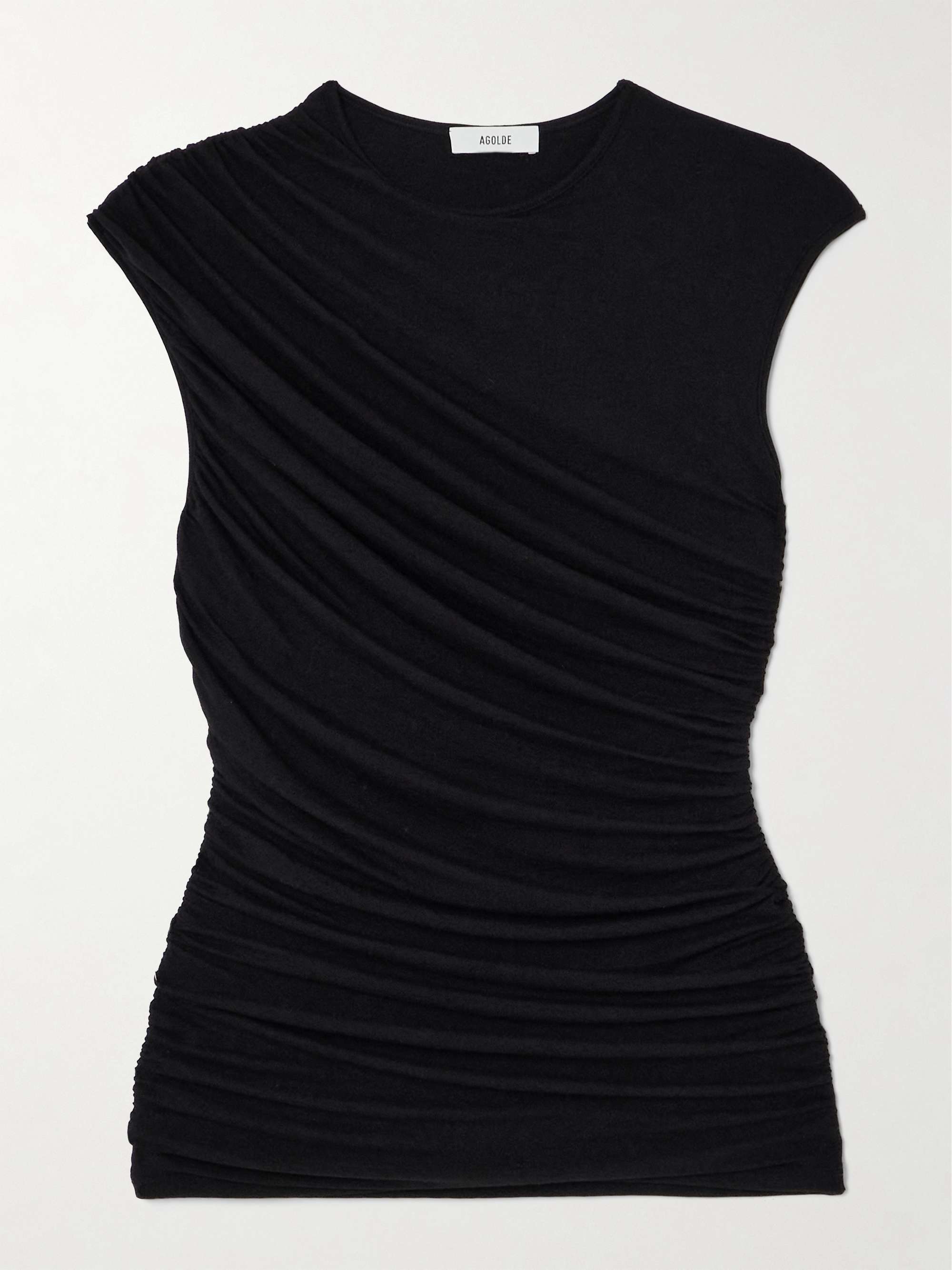 Ester draped stretch-TENCEL™ Lyocell jersey tank view