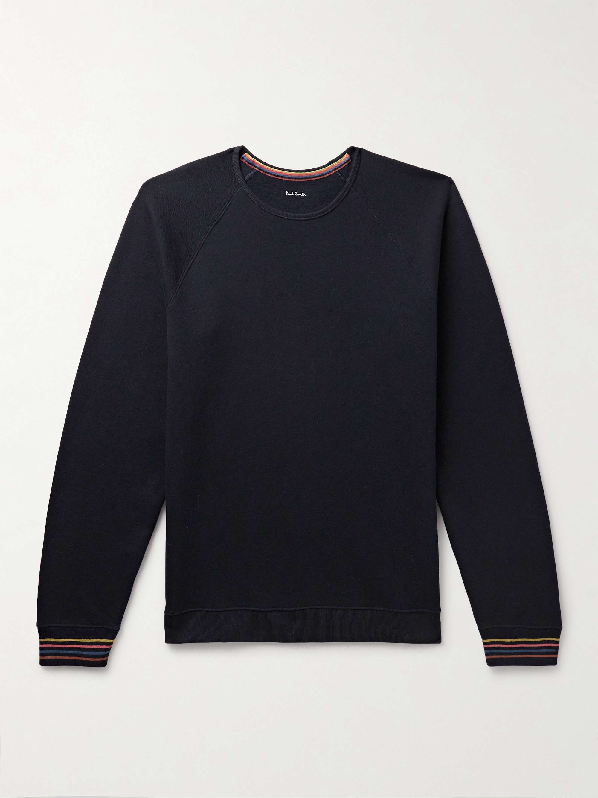 Striped Appliquéd Cotton-Jersey Sweatshirt view