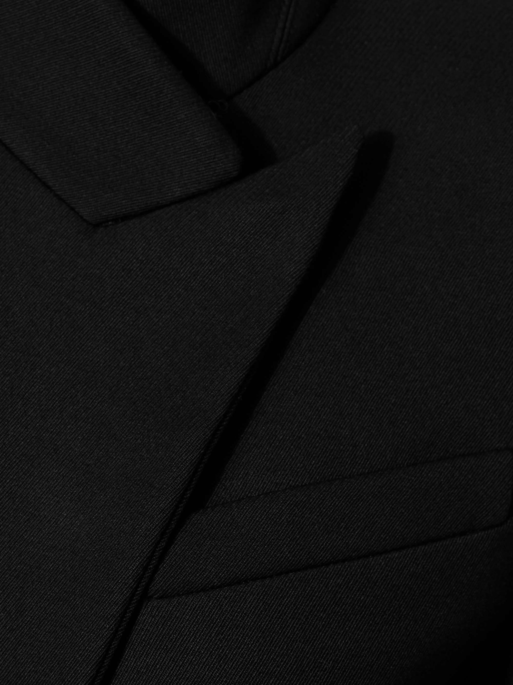 Asymmetric wool blazer view