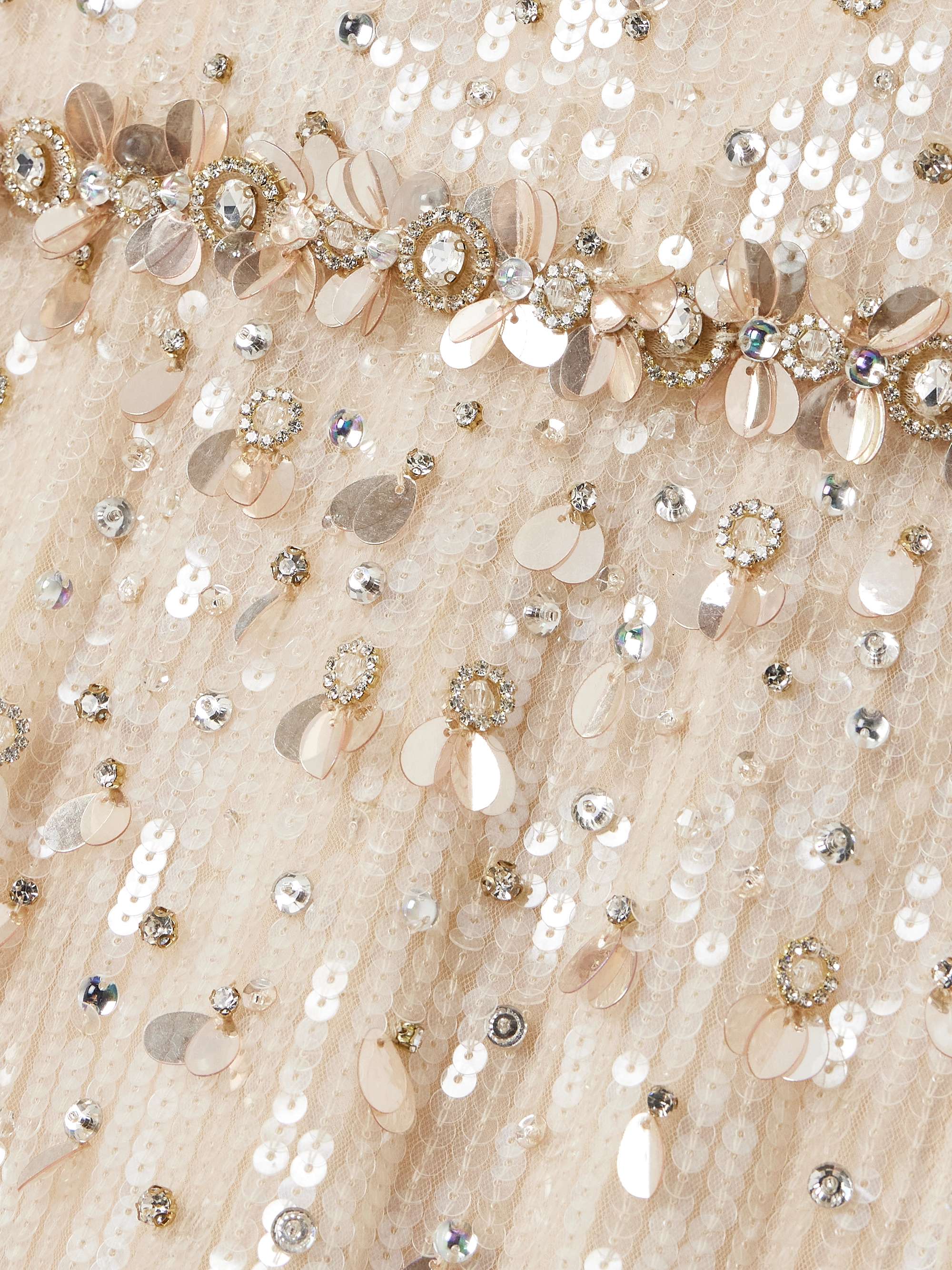 Kestra embellished sequined tulle gown view