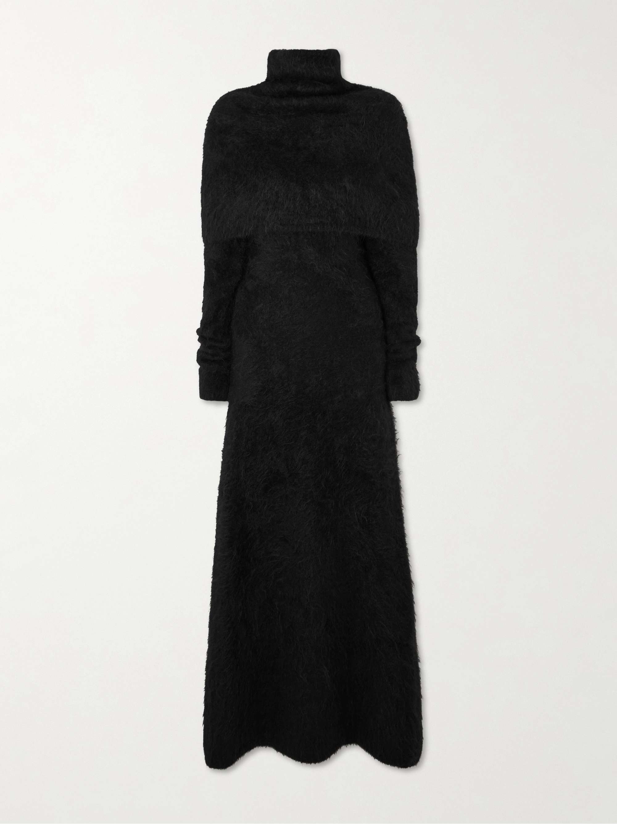 Alpaca-blend turtleneck maxi dress view