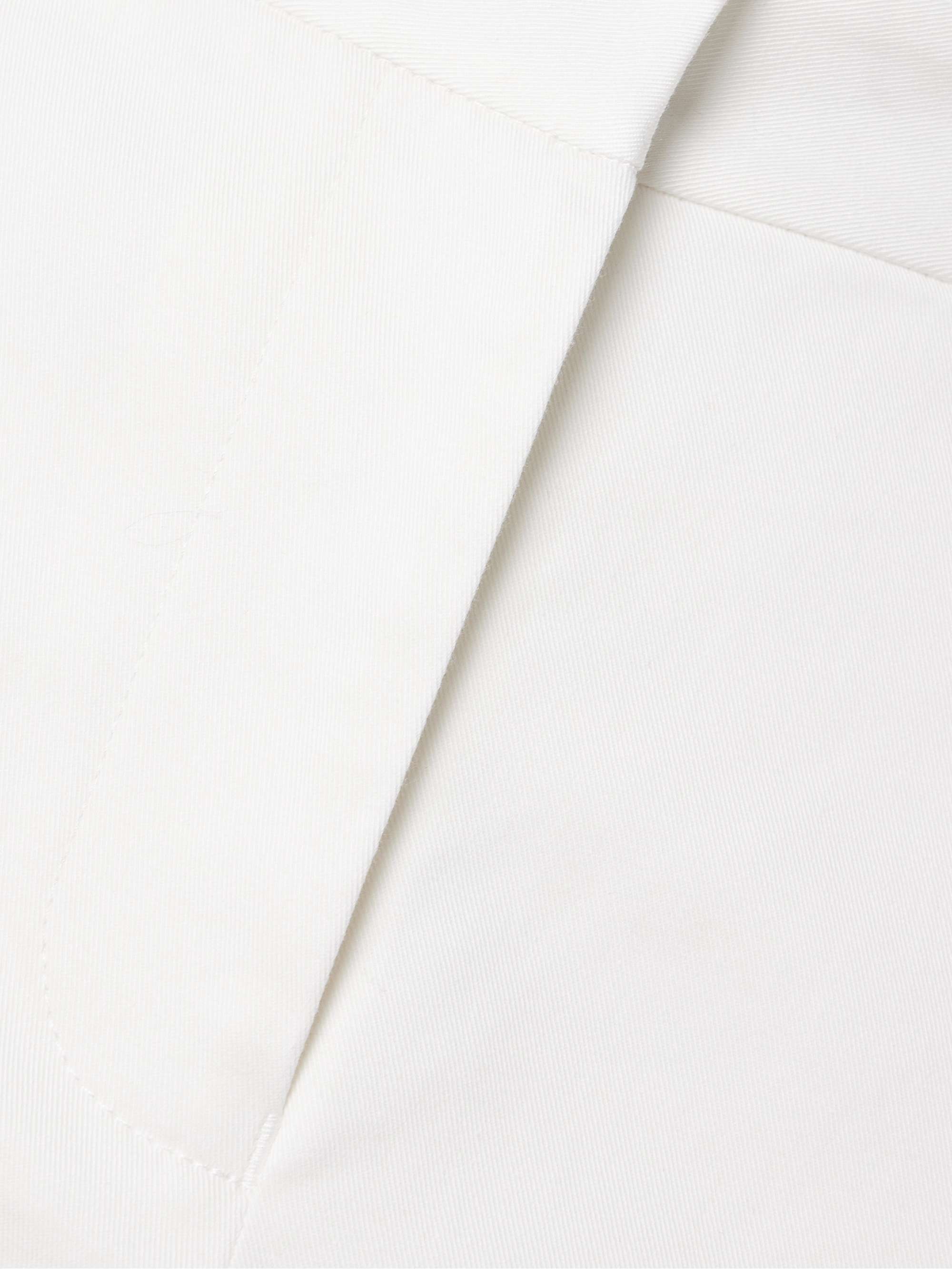 Organic cotton-blend twill straight-leg pants view