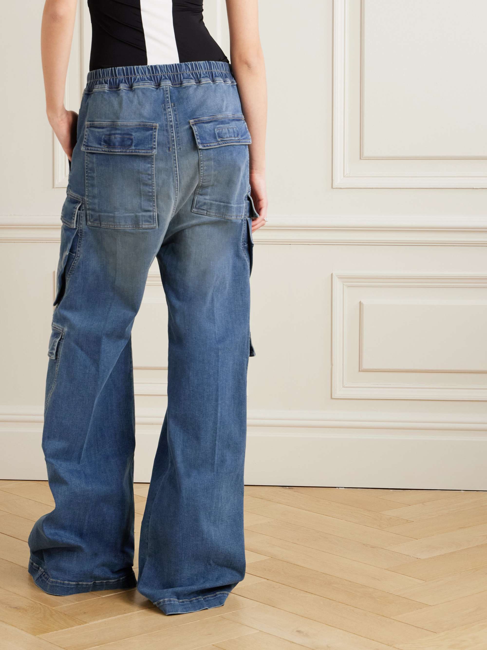 Belas low-rise wide-leg cargo jeans view
