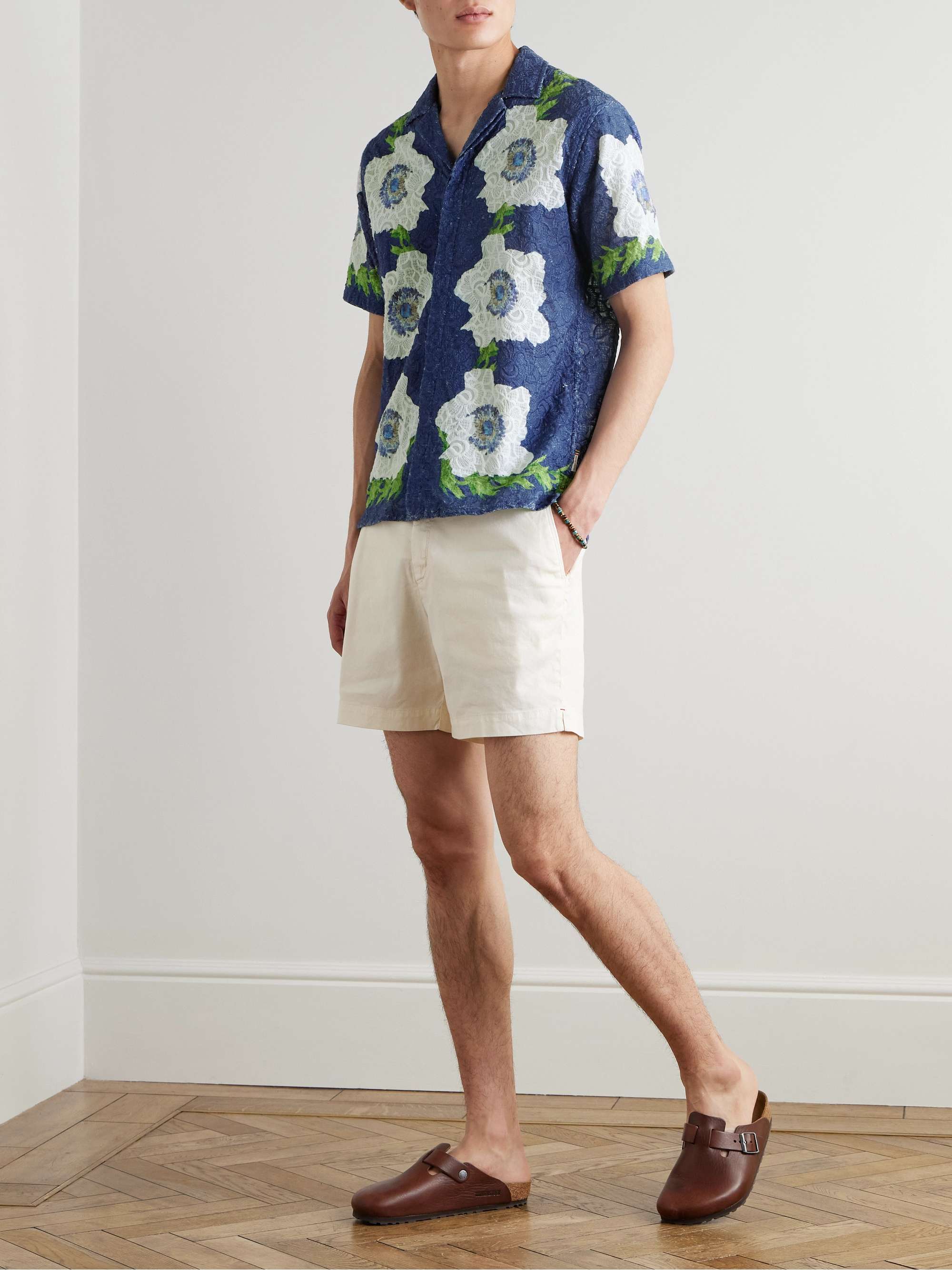 Maitan Camp-Collar Embroidered Cotton Shirt view