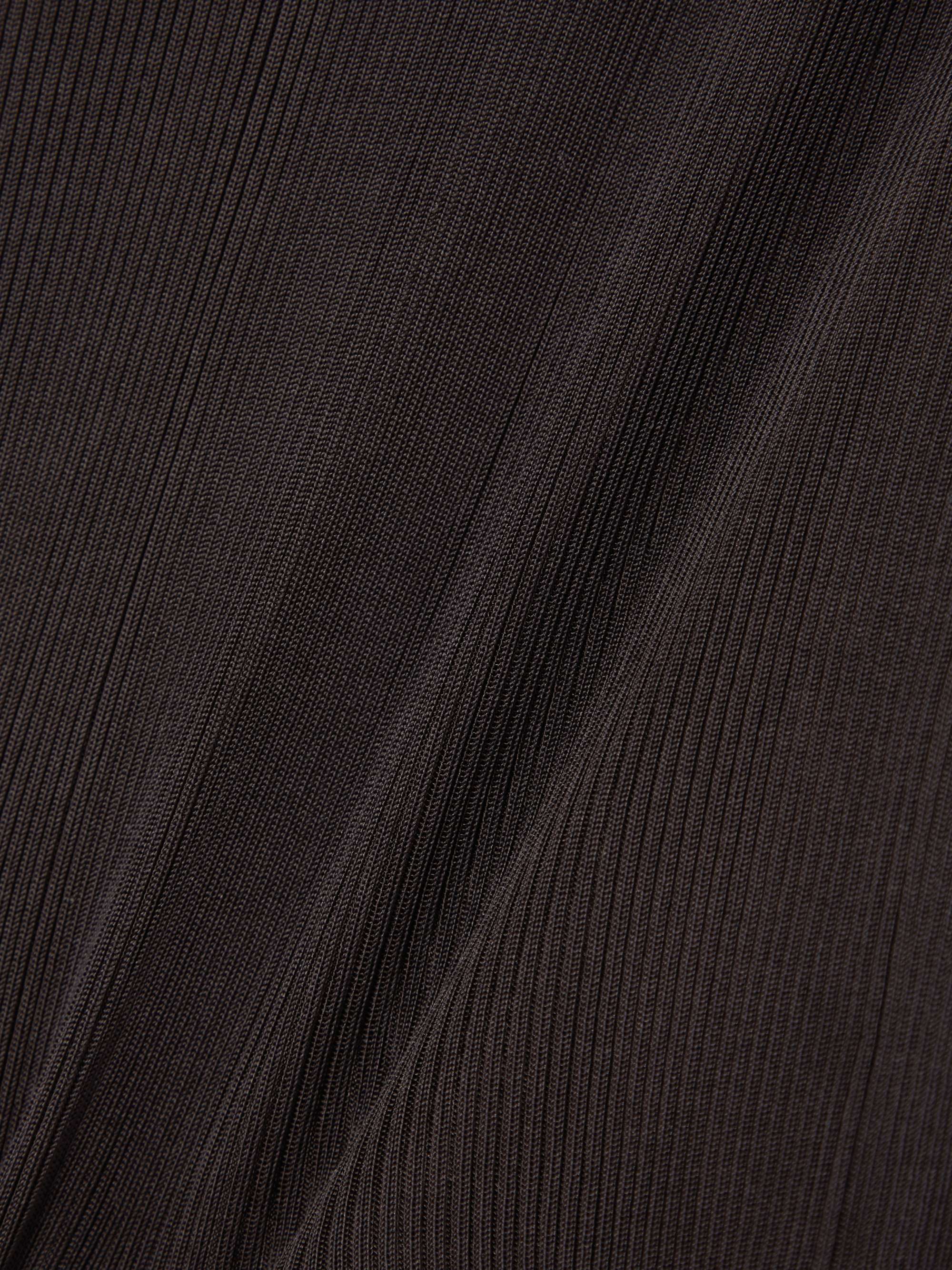 Lace-trimmed ribbed silk-jersey camisole view