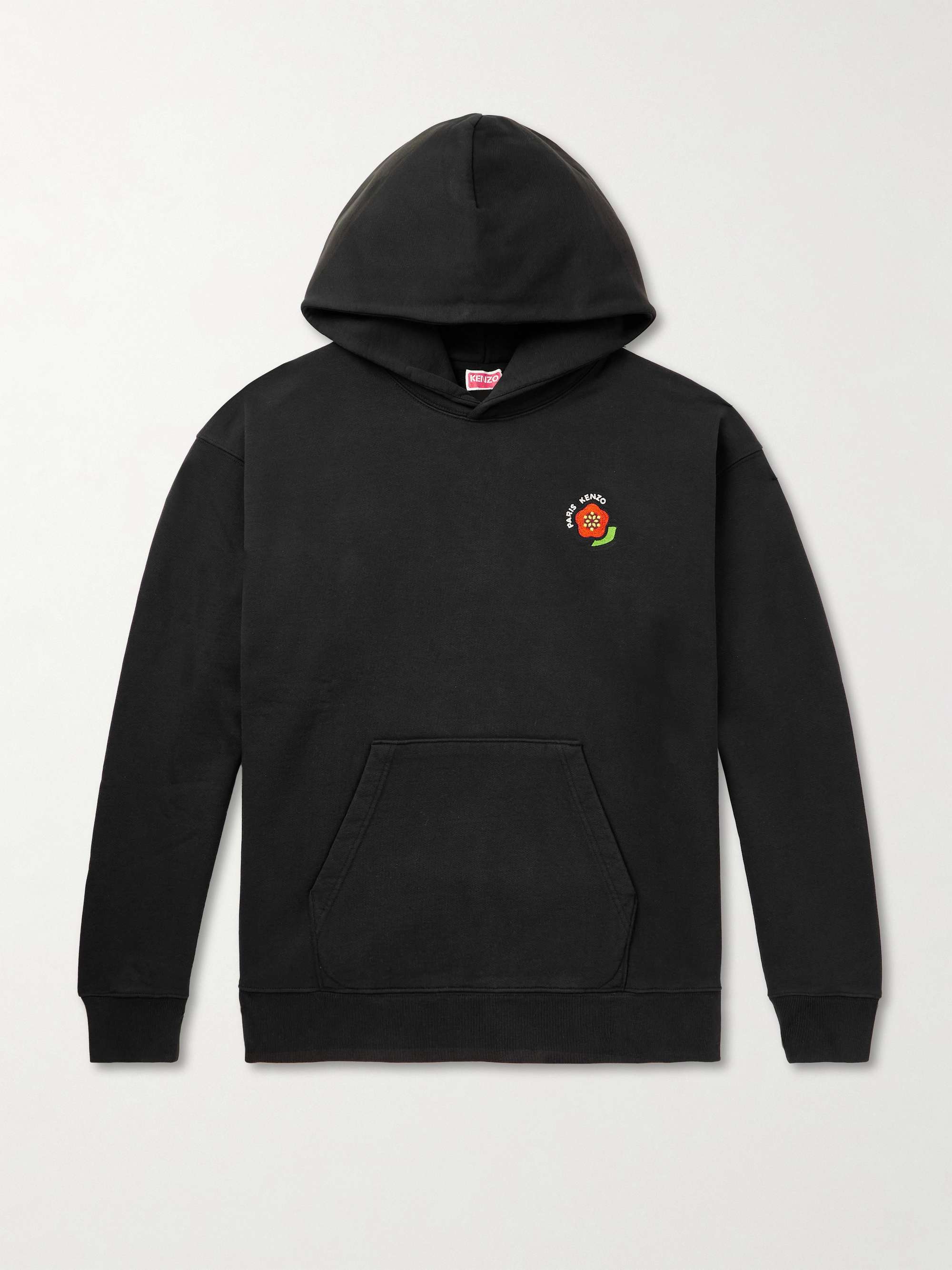 Pop Oversized Logo-Embroidered Cotton-Jersey Hoodie view