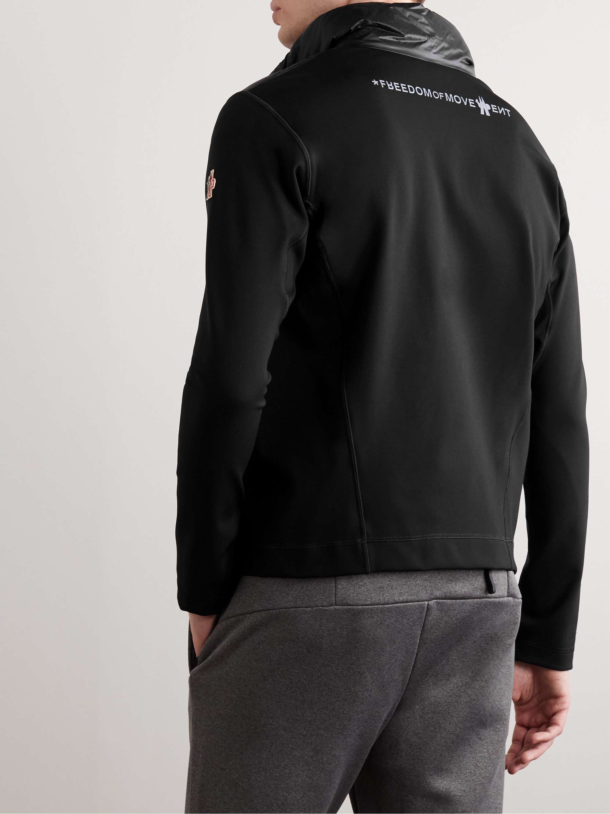 Slim-Fit Quilted Ripstop and Jersey Down Jacket view