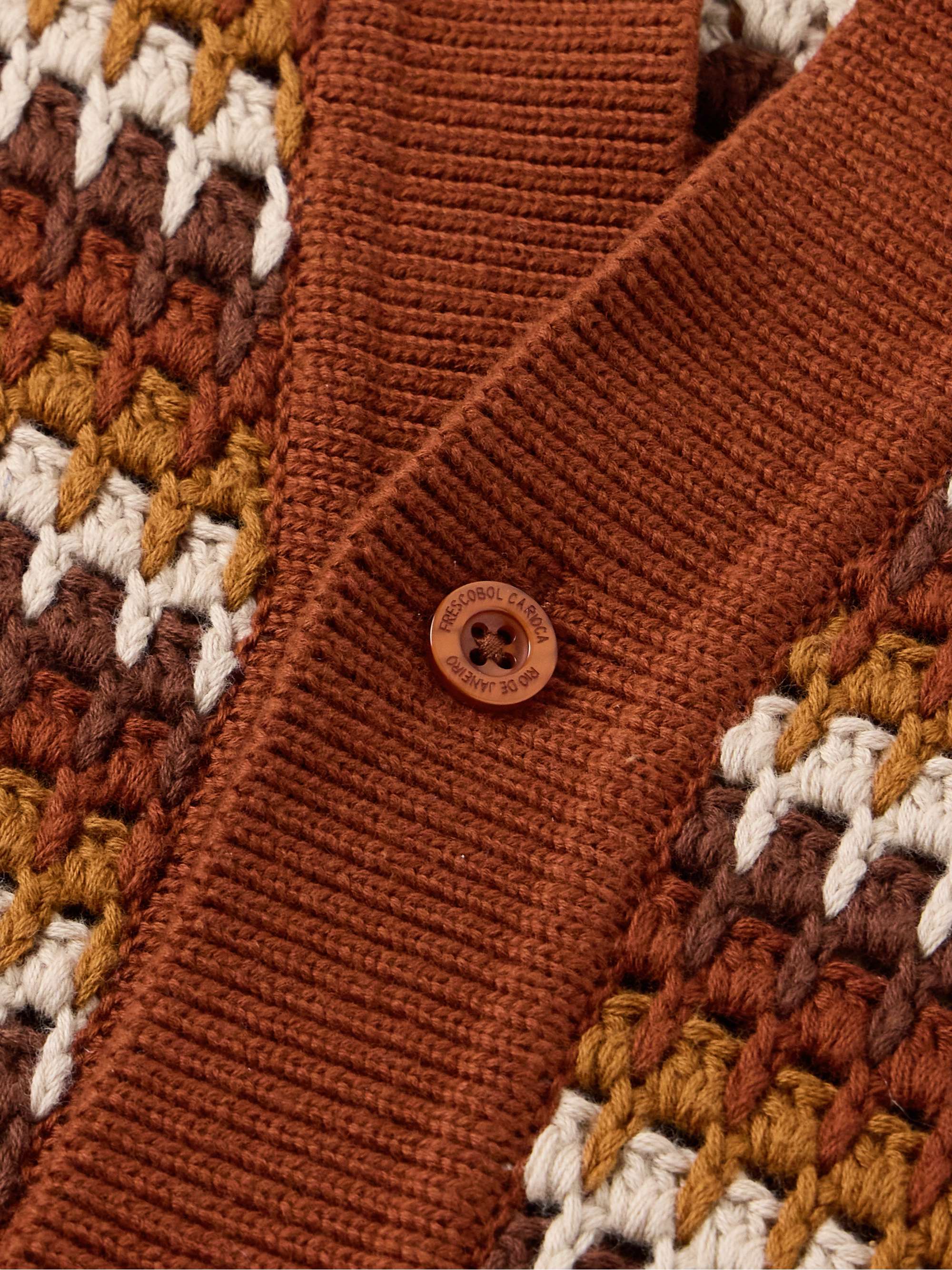 Pinto Striped Crocheted Cotton Shirt view