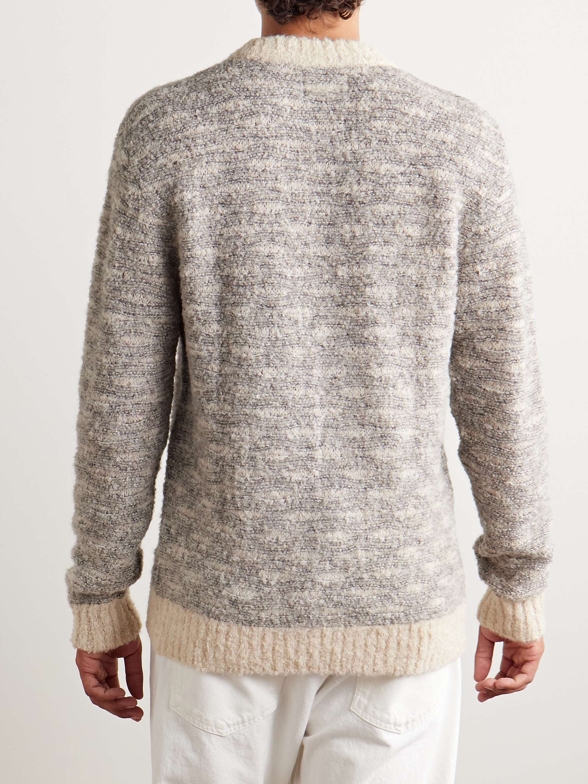 Zackarias 6653 Striped Brushed Alpaca-Blend Sweater view
