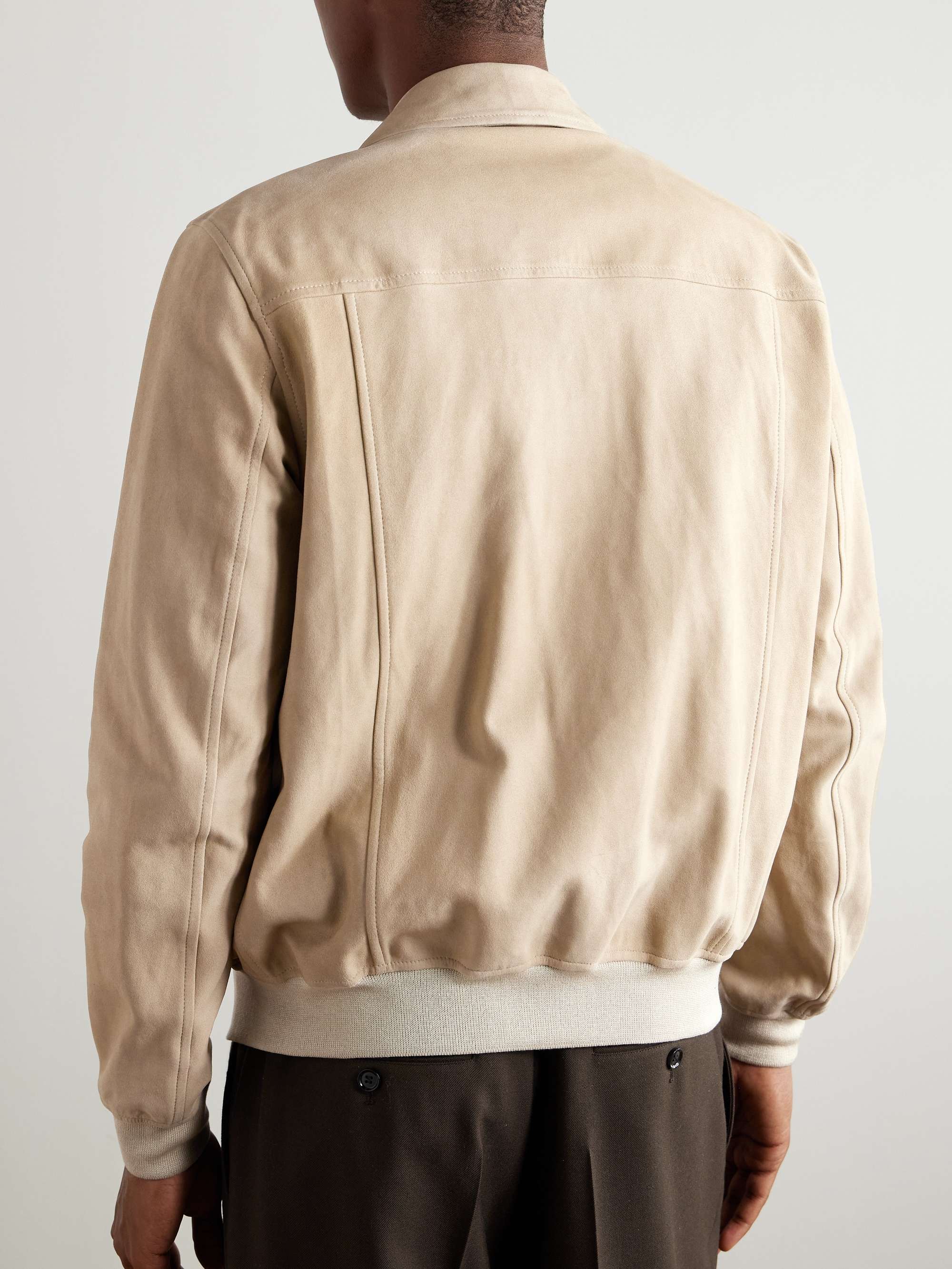 Montedoro Suede Bomber Jacket view