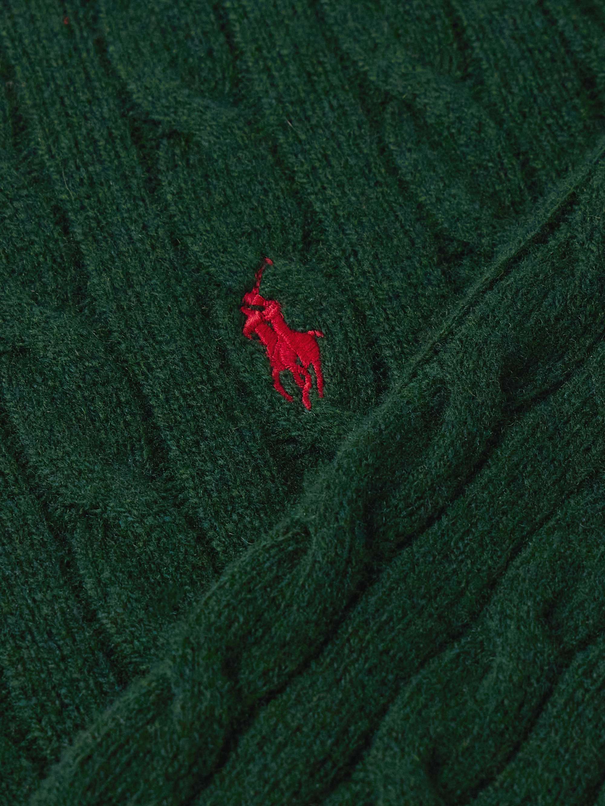 Cable-Knit Wool and Cashmere-Blend Sweater view