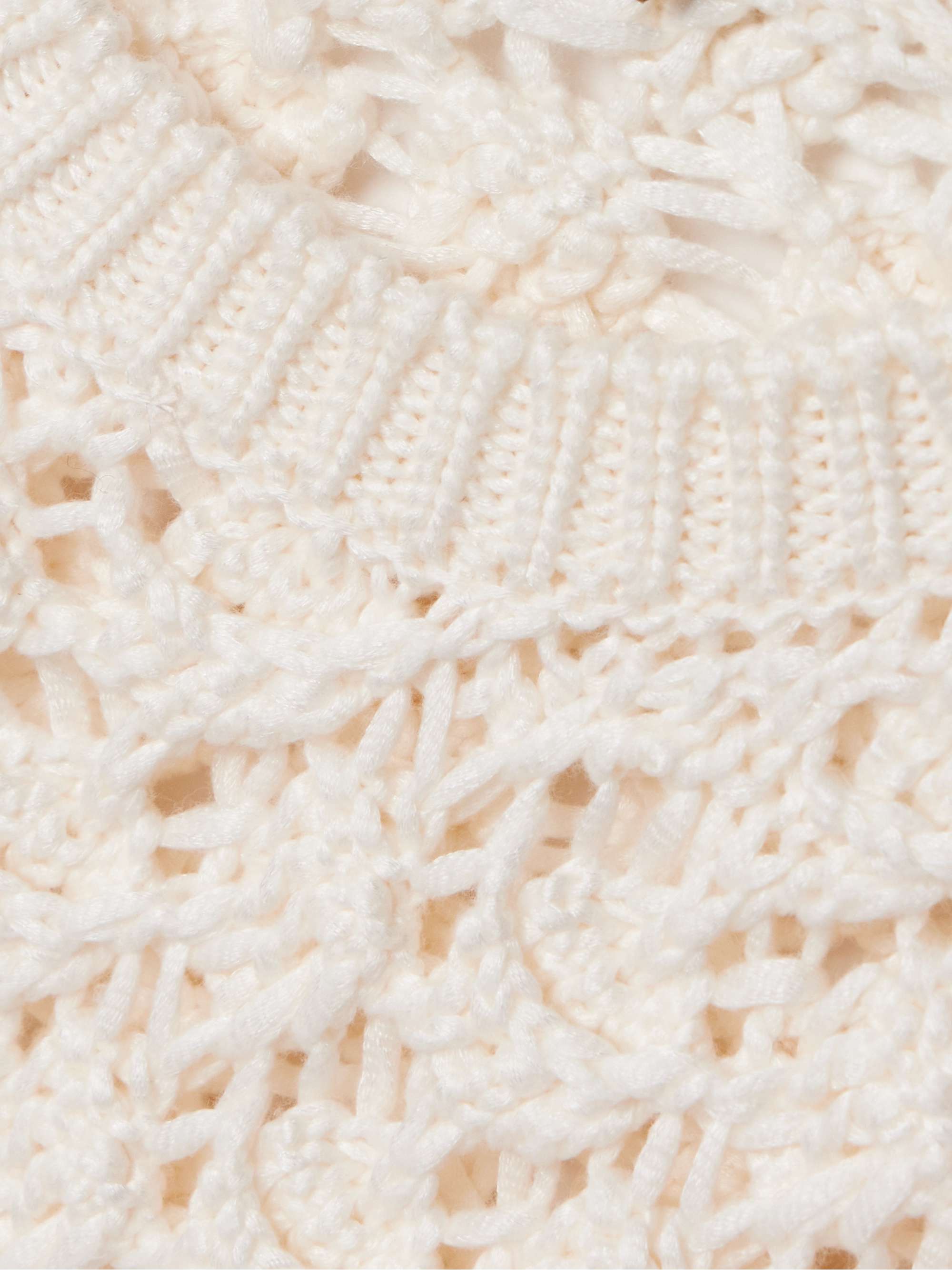 Nikko open-knit cotton and silk-blend sweater view