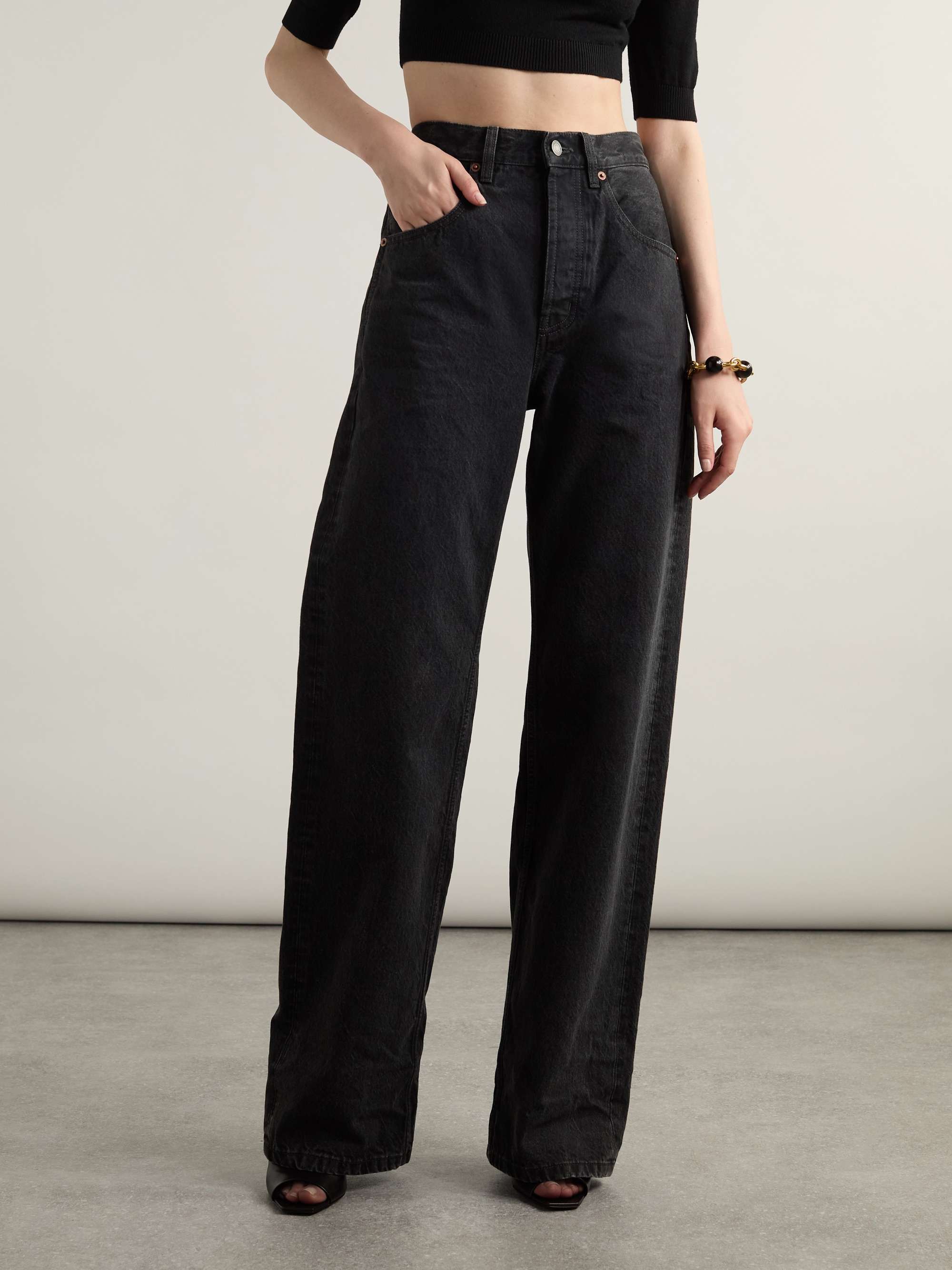 90s Baggy high-rise wide-leg jeans view