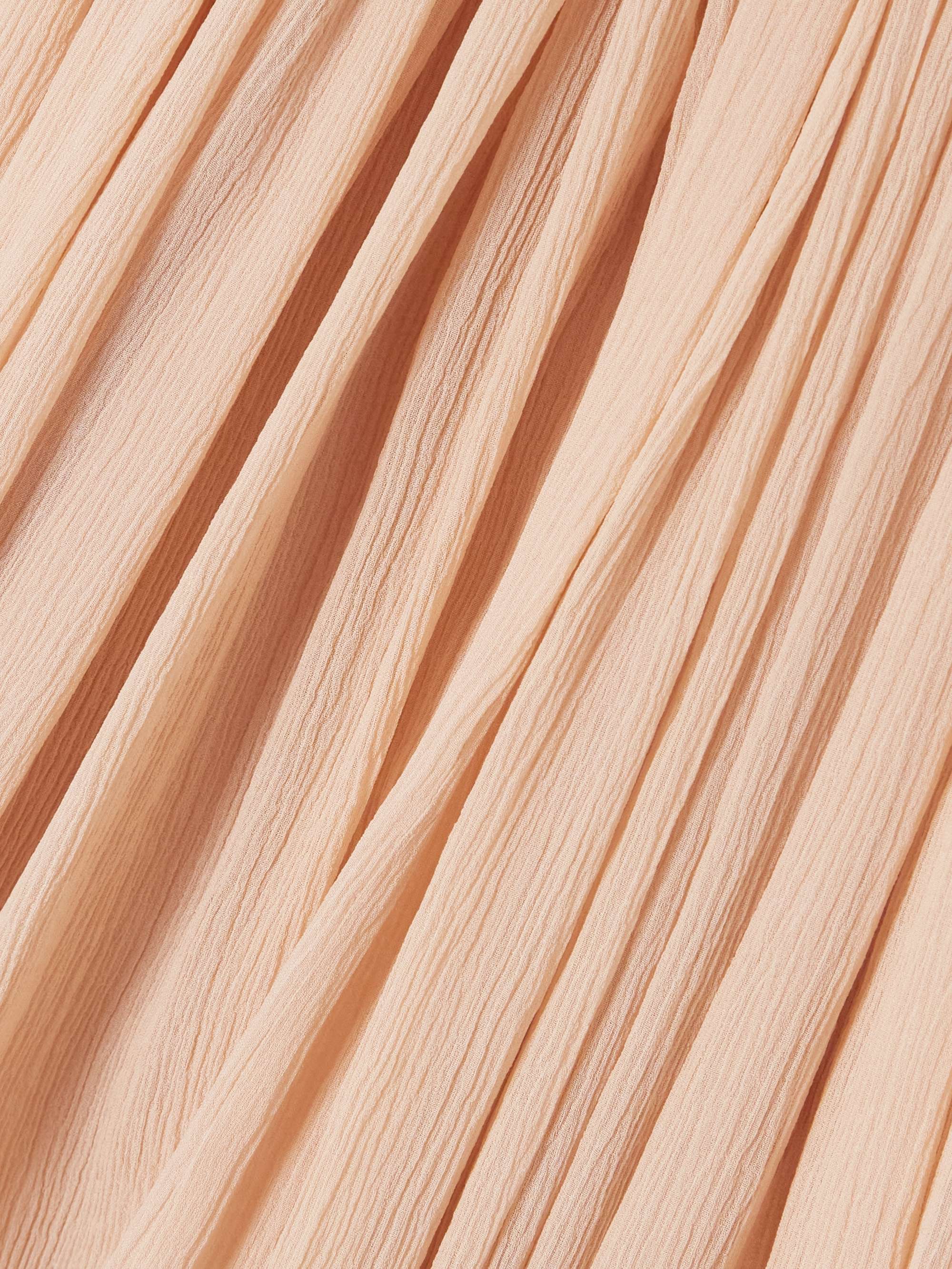 Open-back silk-crepon midi dress view