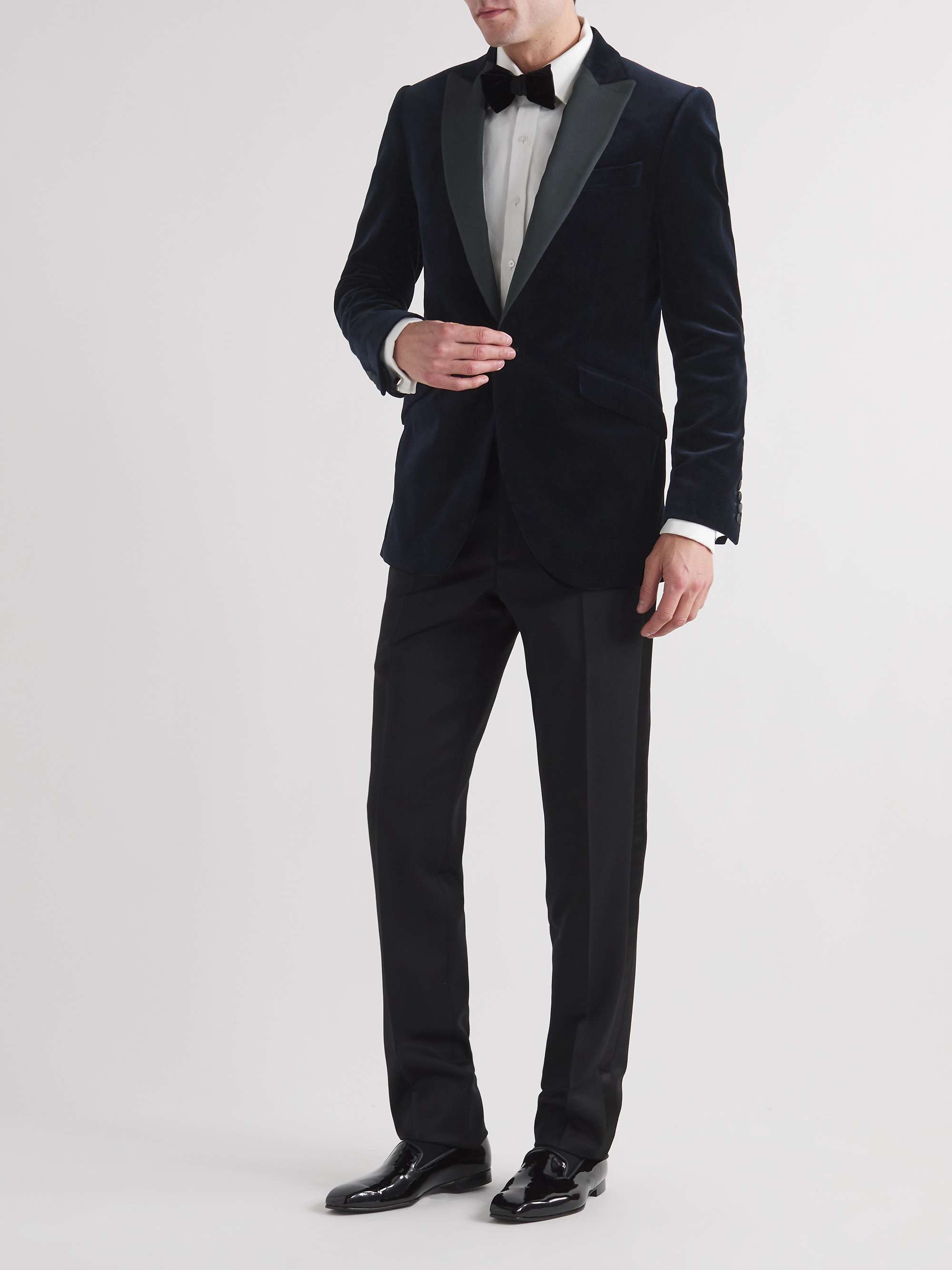 Cotton-Velvet Tuxedo Jacket view