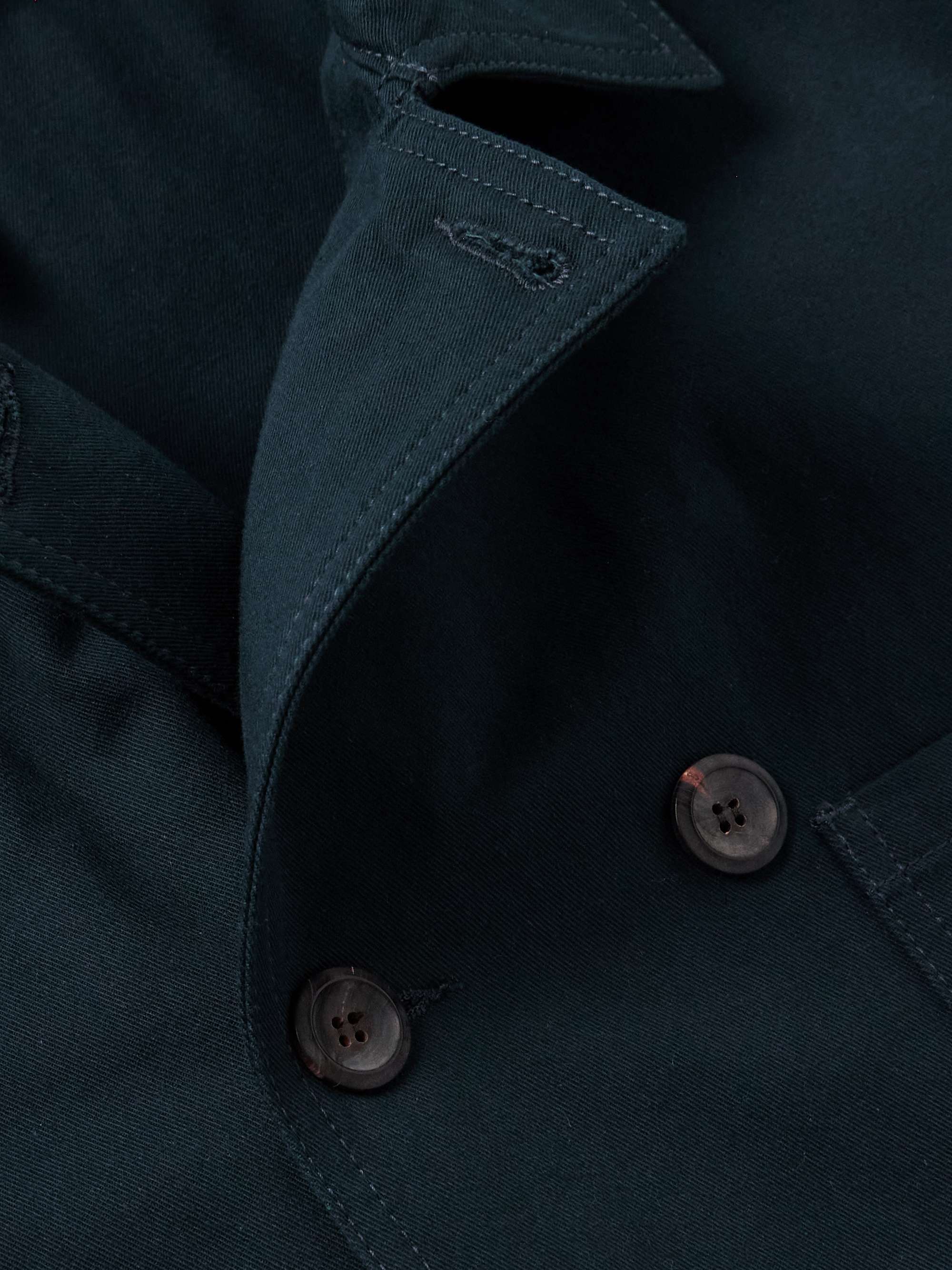 Double-Breasted Cotton-Twill Chore Jacket view