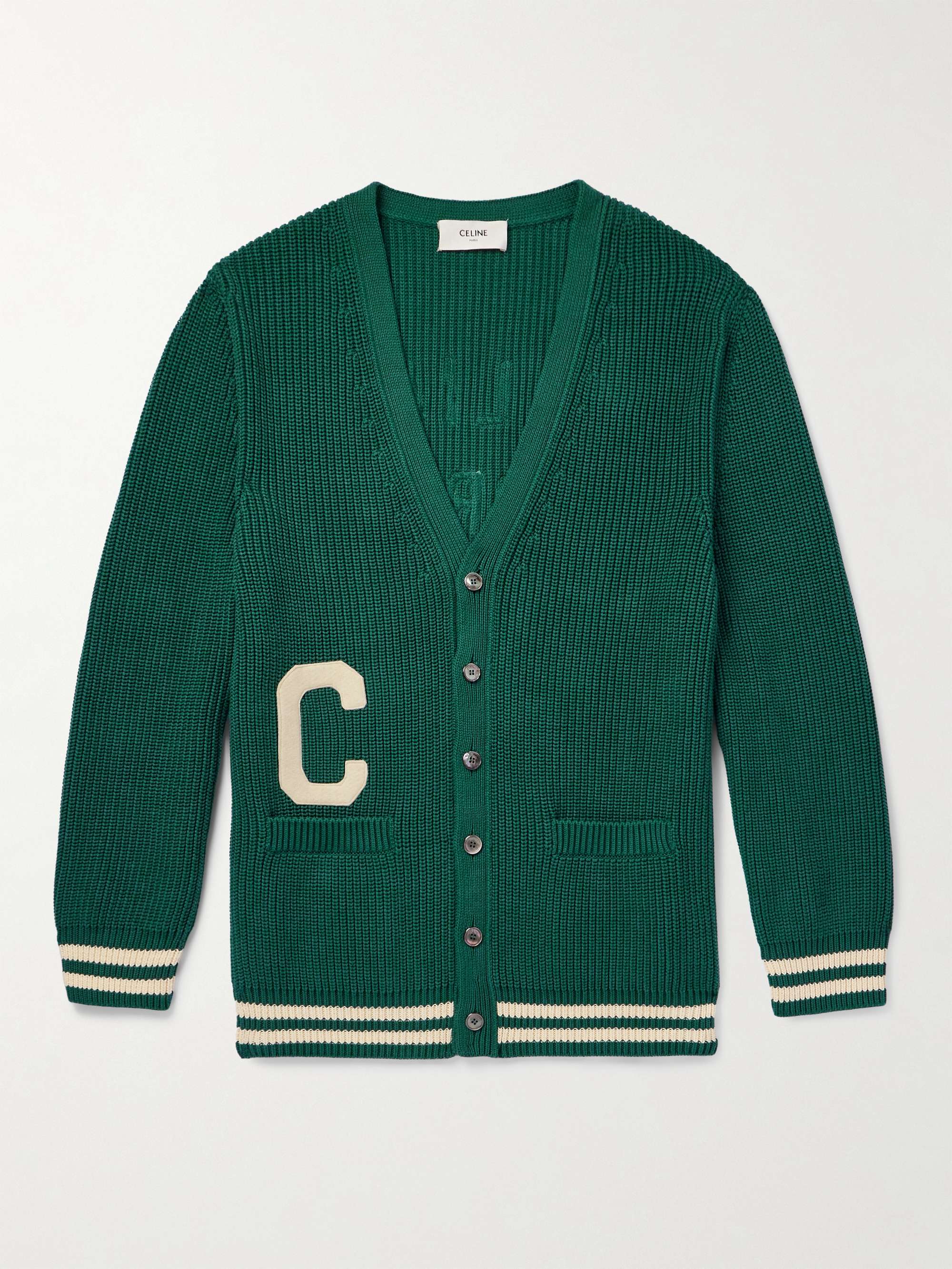 Logo-Appliquéd Cotton Cardigan view