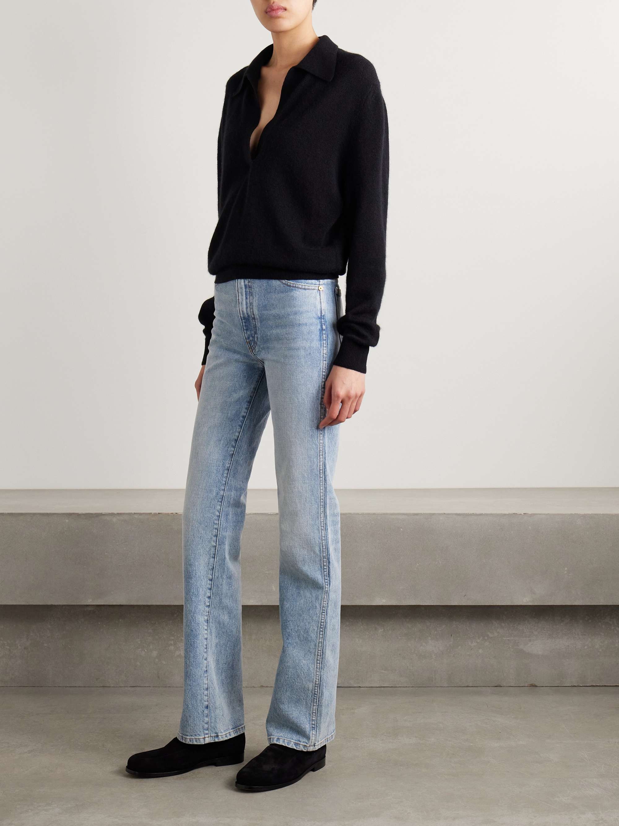 Danielle Stretch high-rise straight-leg jeans view