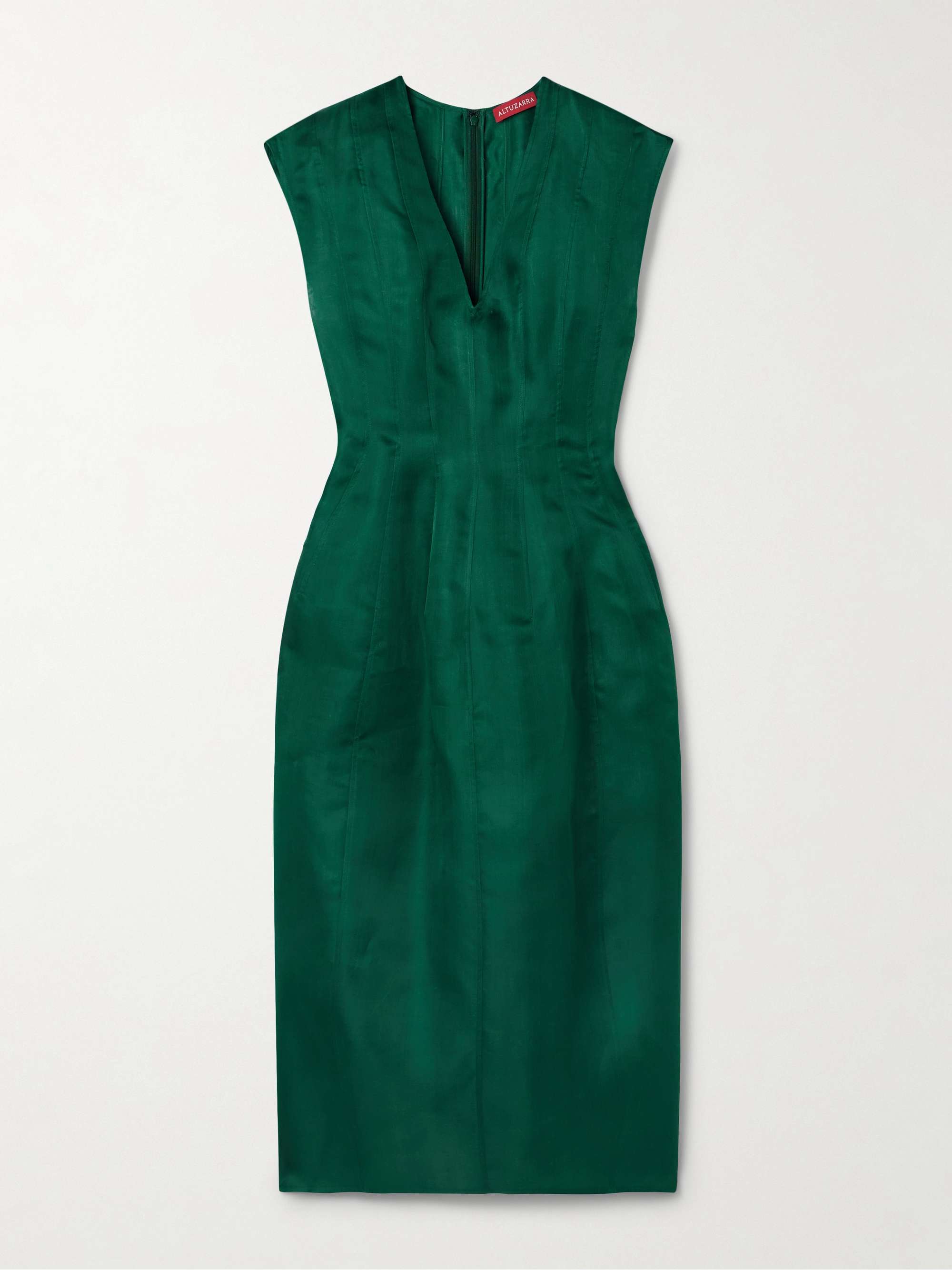 Bichette silk-organza midi dress view