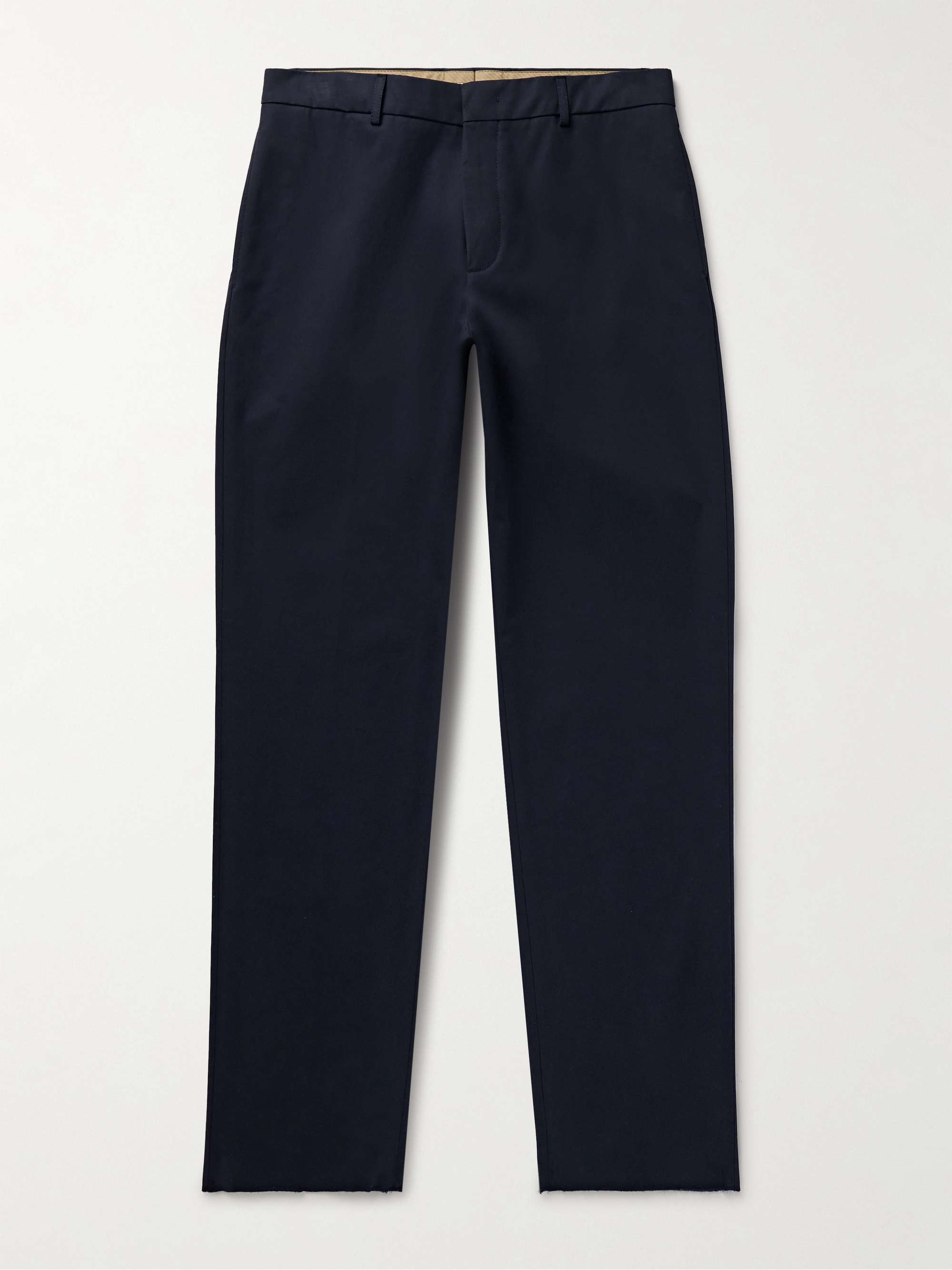 Merse Straight-Leg Cotton-Gabardine Trousers view
