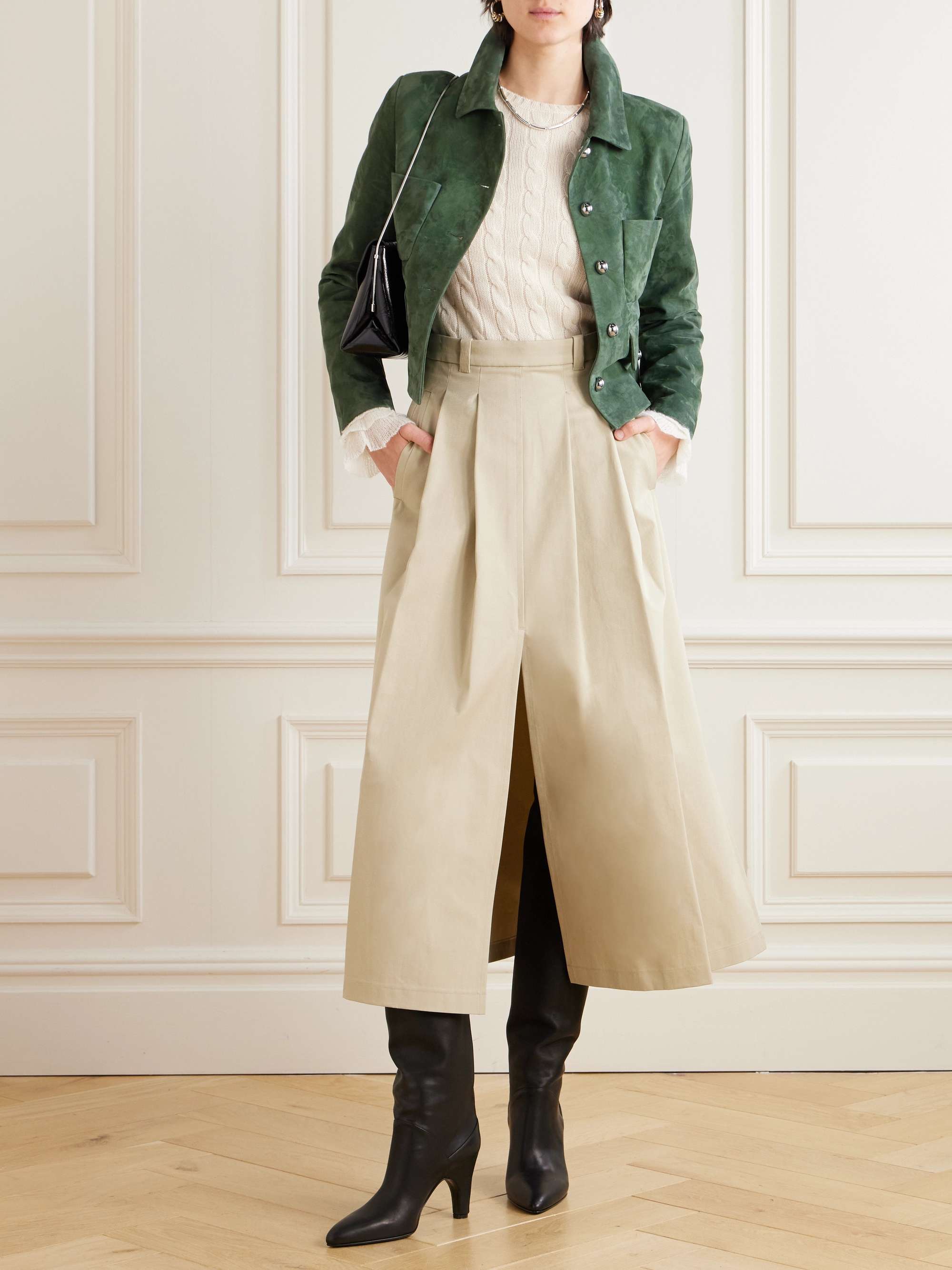 Woody suede jacket view
