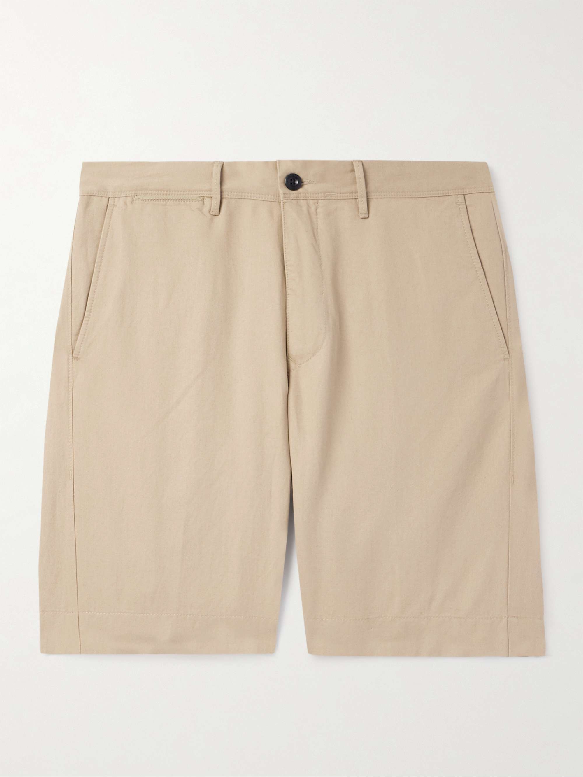 Straight-Leg Linen and Cotton-Blend Twill Bermuda Shorts view