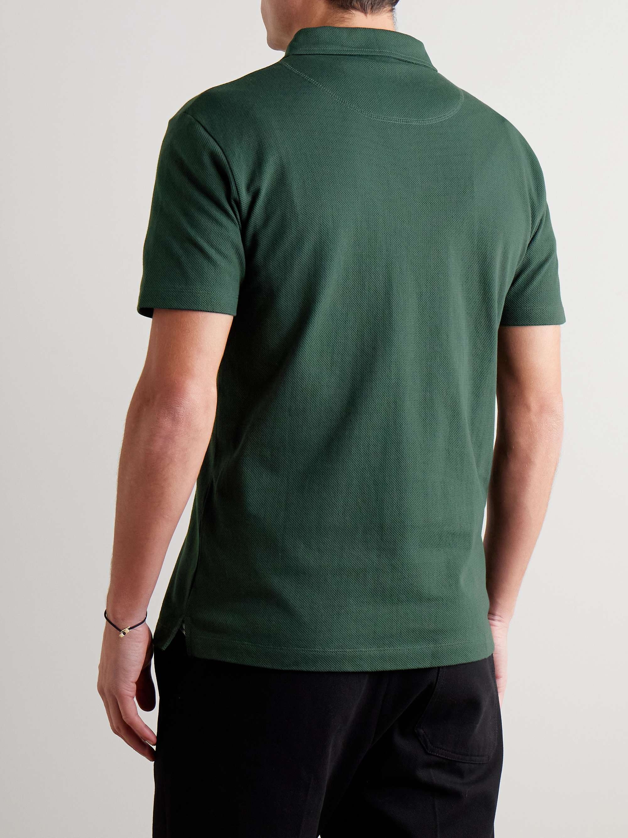 Riviera Cotton-Mesh Polo Shirt view