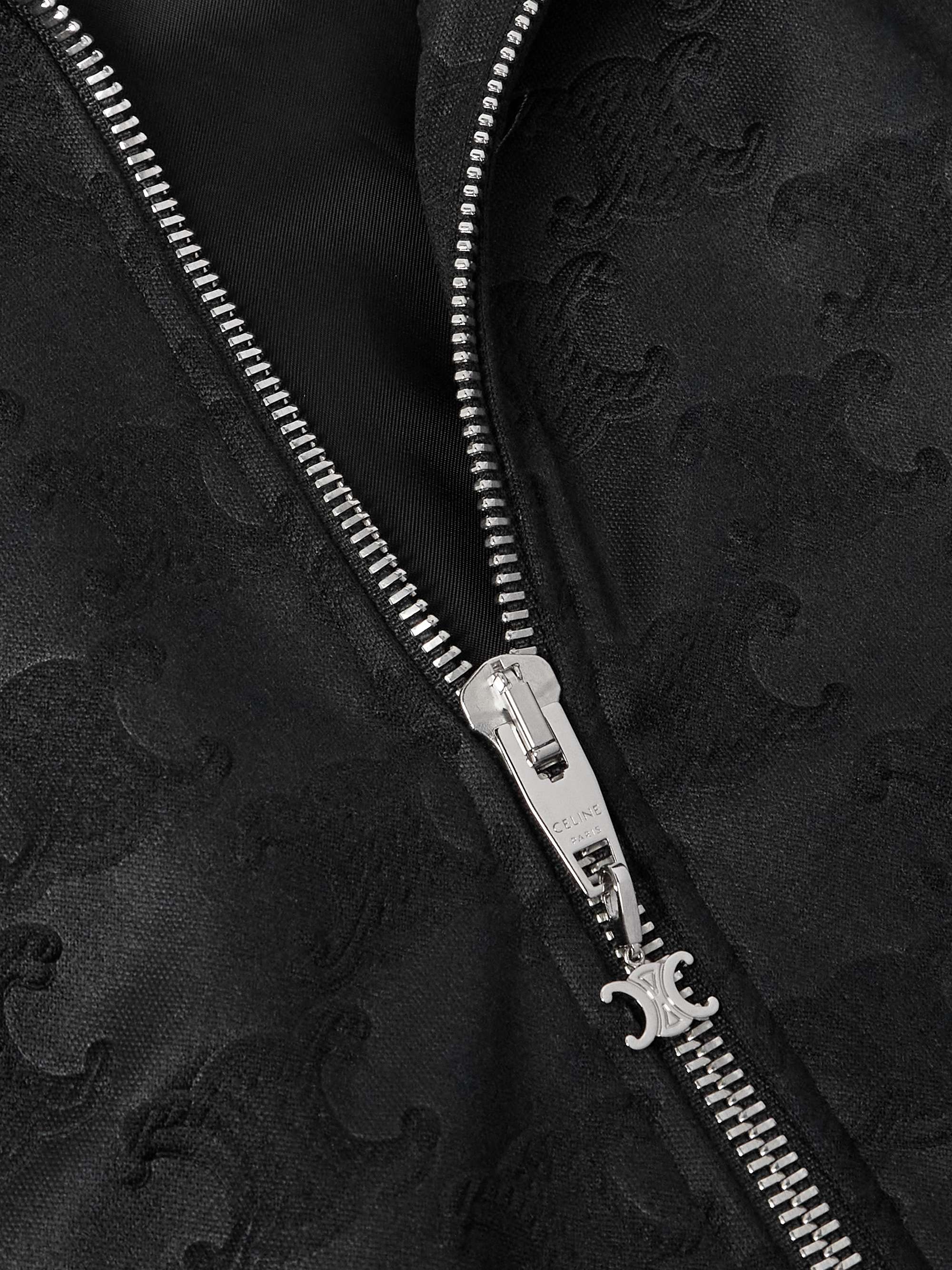 Logo-Jacquard Tech-Jersey Track Jacket view