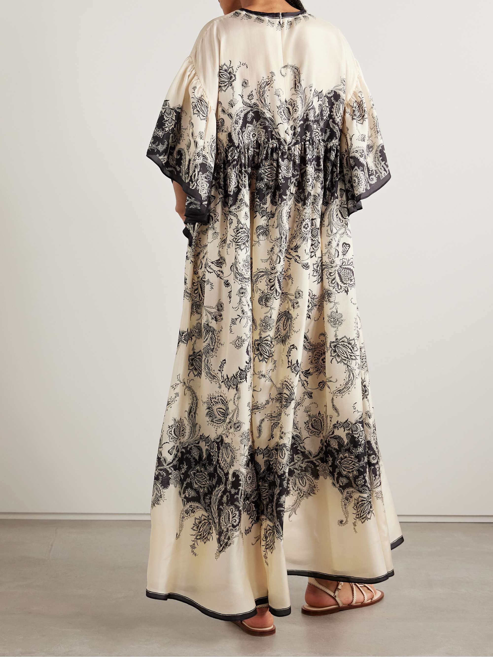 Rhiannon paisley-print silk maxi dress view