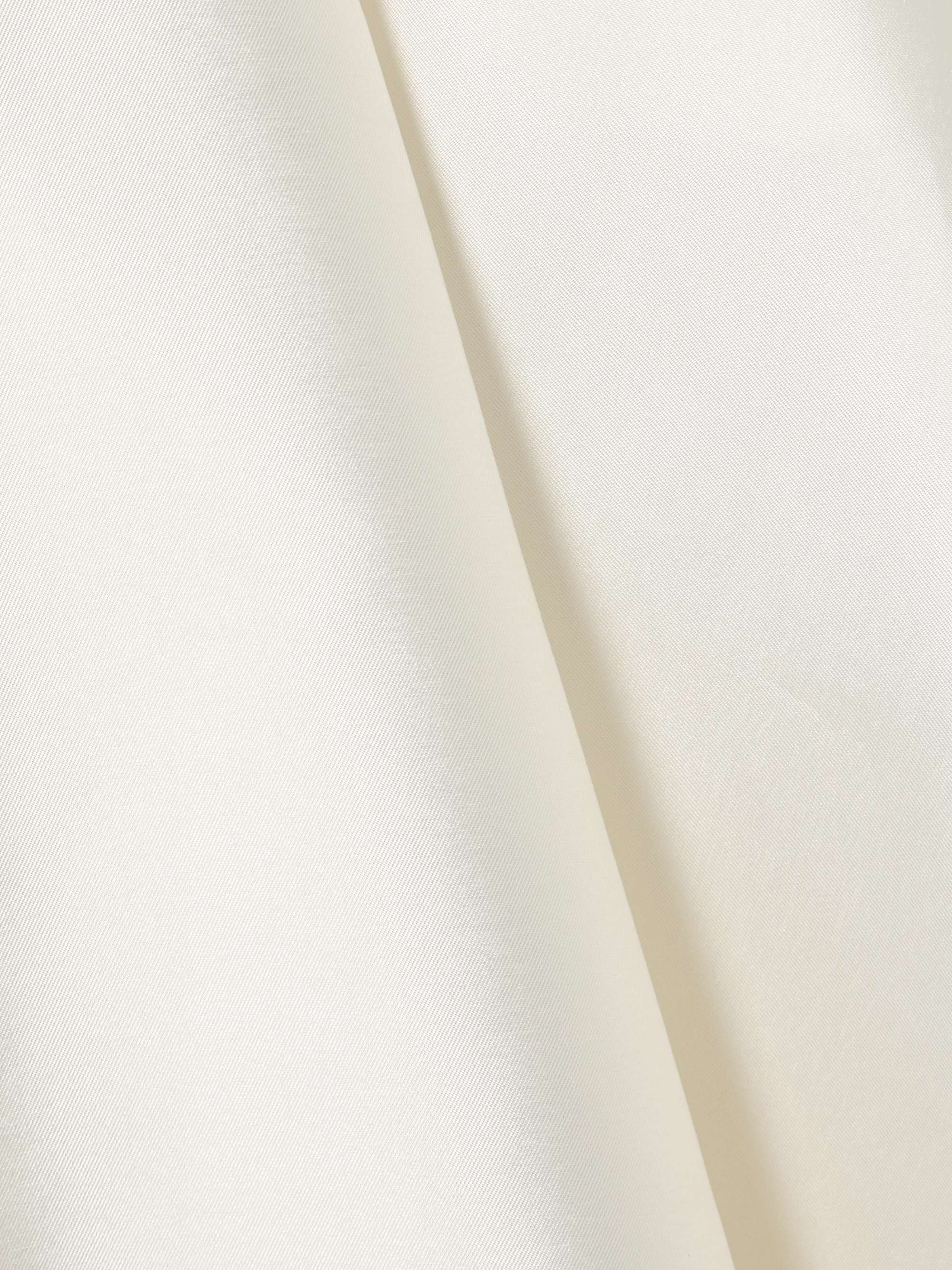 Strapless pleated mikado midi dress view