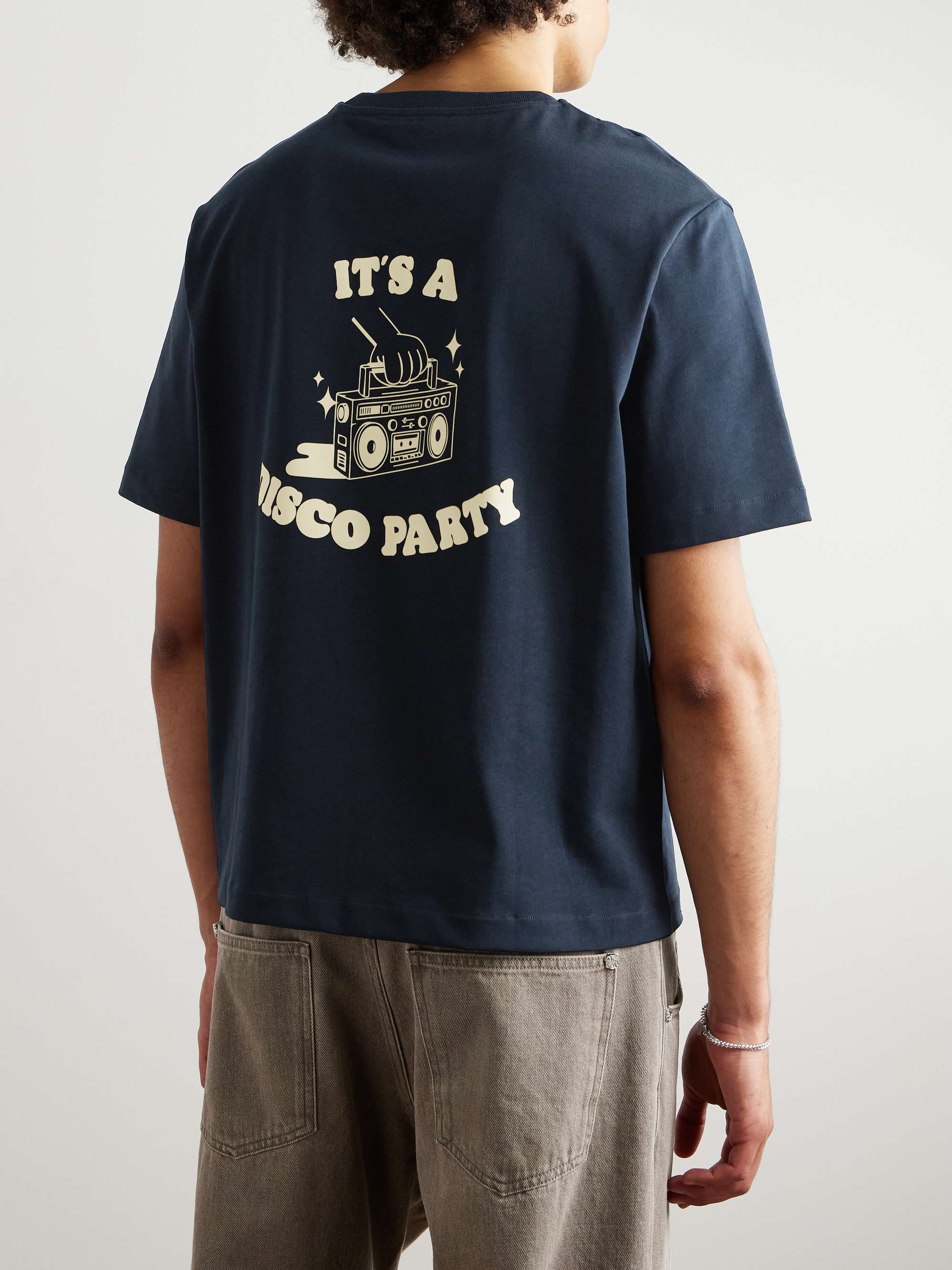 Disco Logo-Print Organic Cotton-Jersey T-Shirt view
