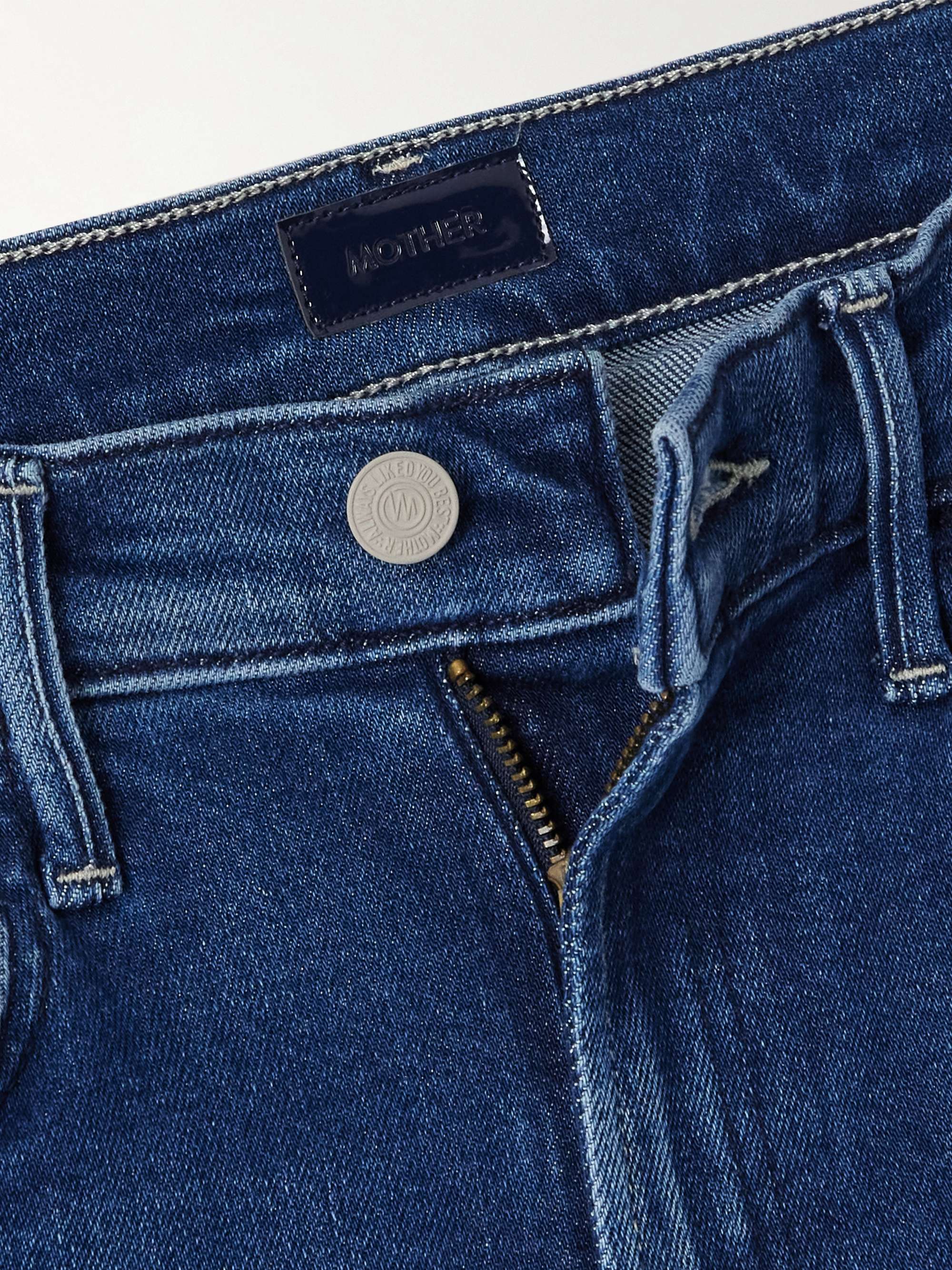 The Hustler Flood Fray high-rise bootcut jeans view