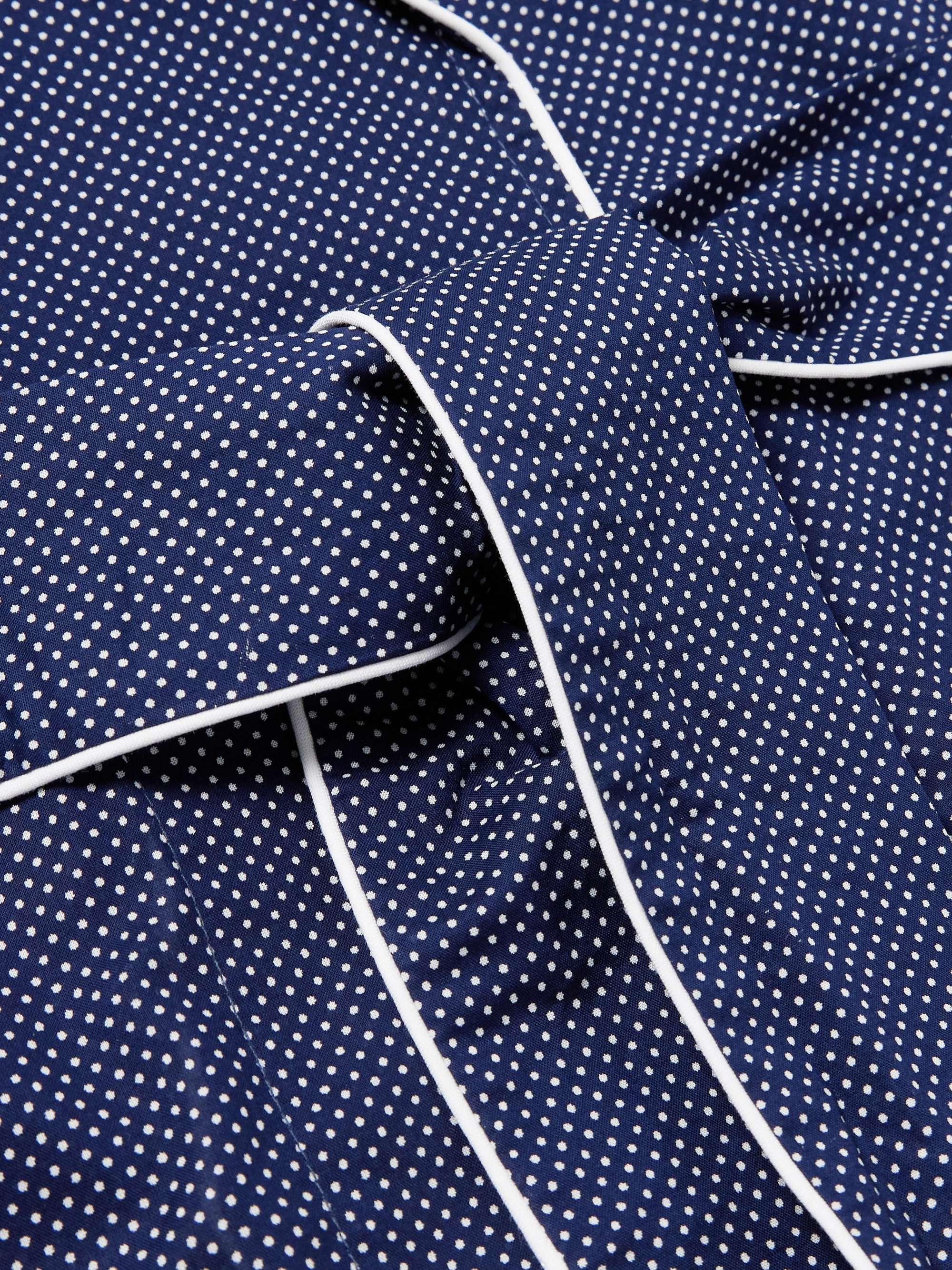 Plaza Polka-Dot Cotton-Batiste Robe view