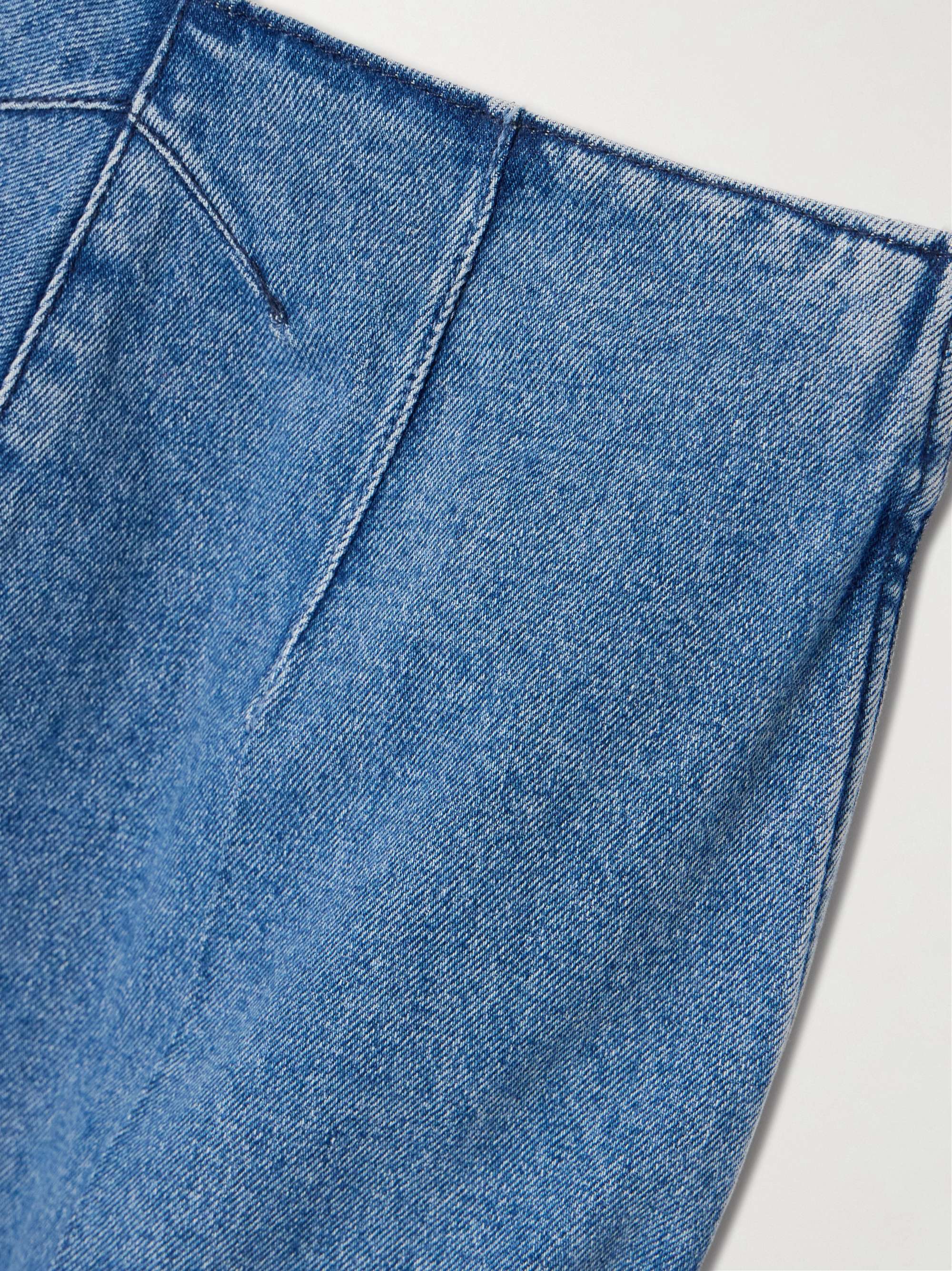 Iconic high-rise straight-leg jeans view