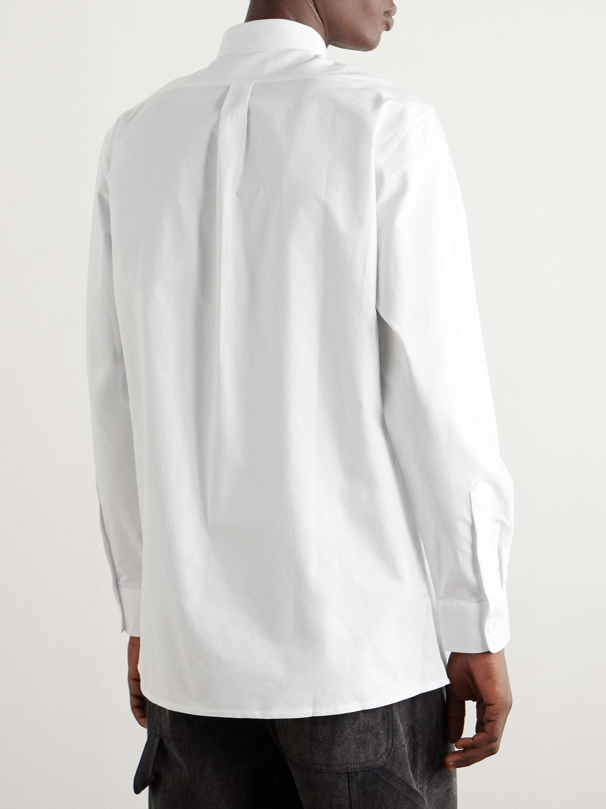 Logo-Embellished Cotton Oxford Shirt view