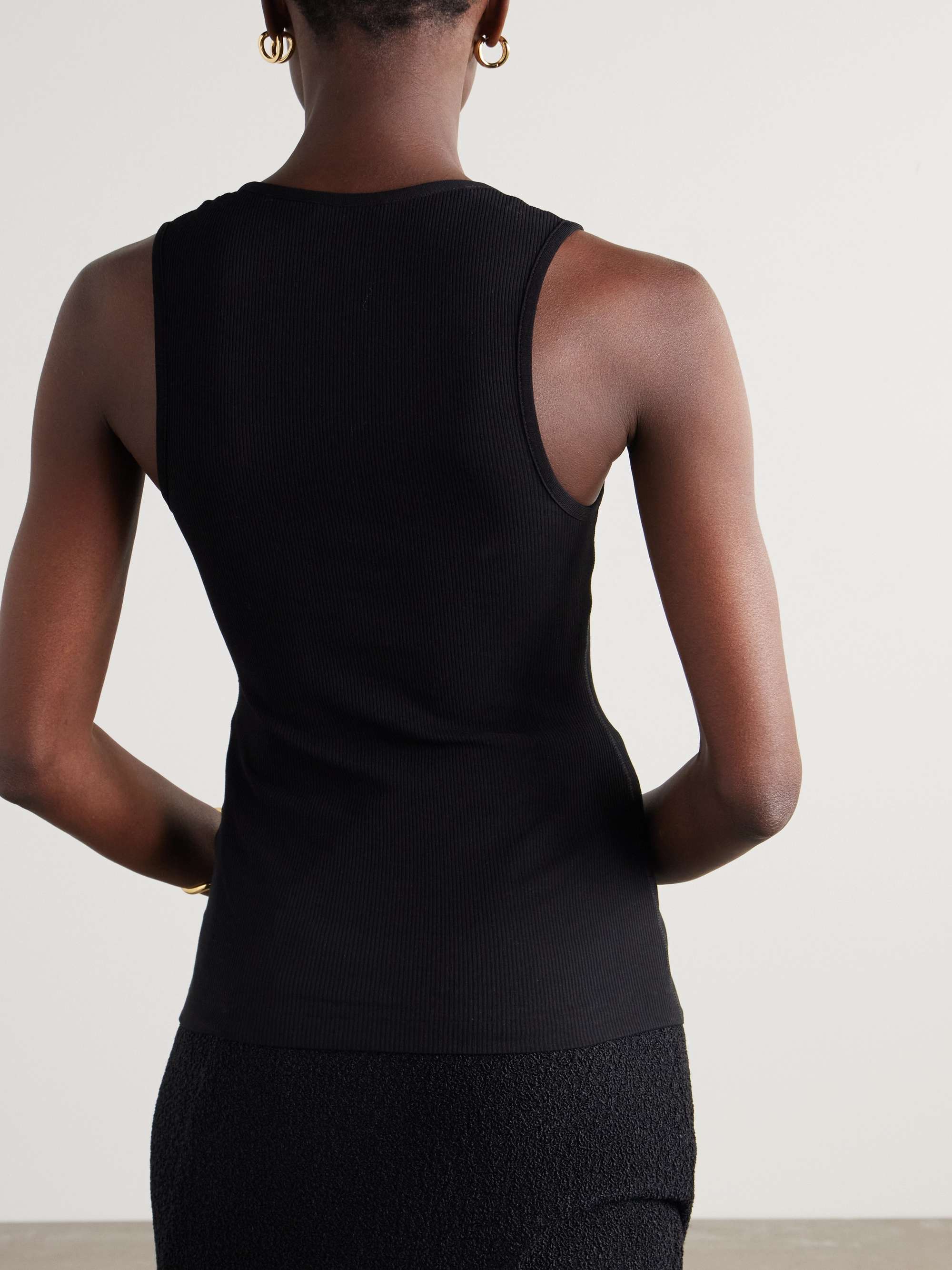 Ribbed cotton tank view