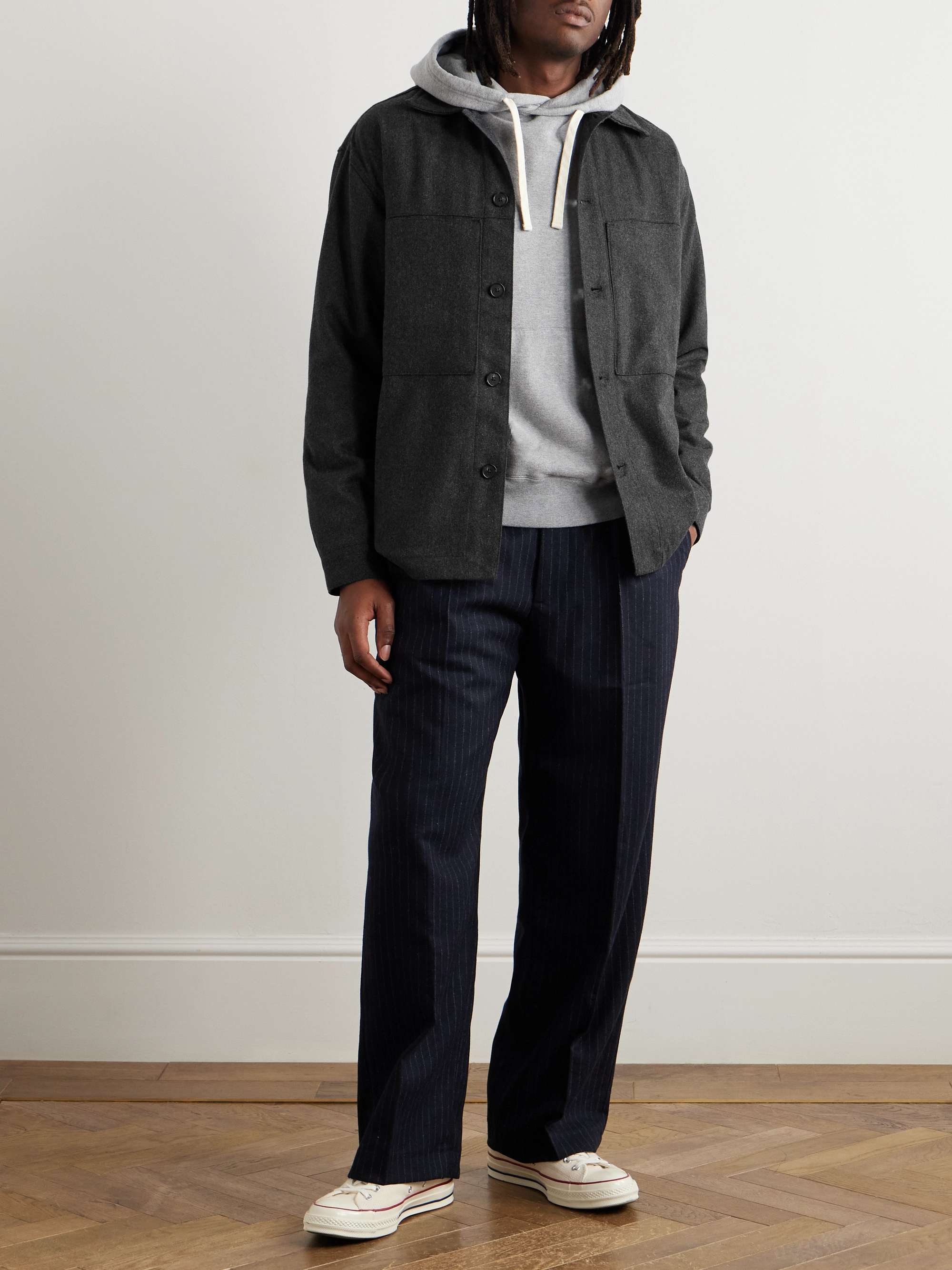 Isak 1630 Recycled Wool-Blend Overshirt view