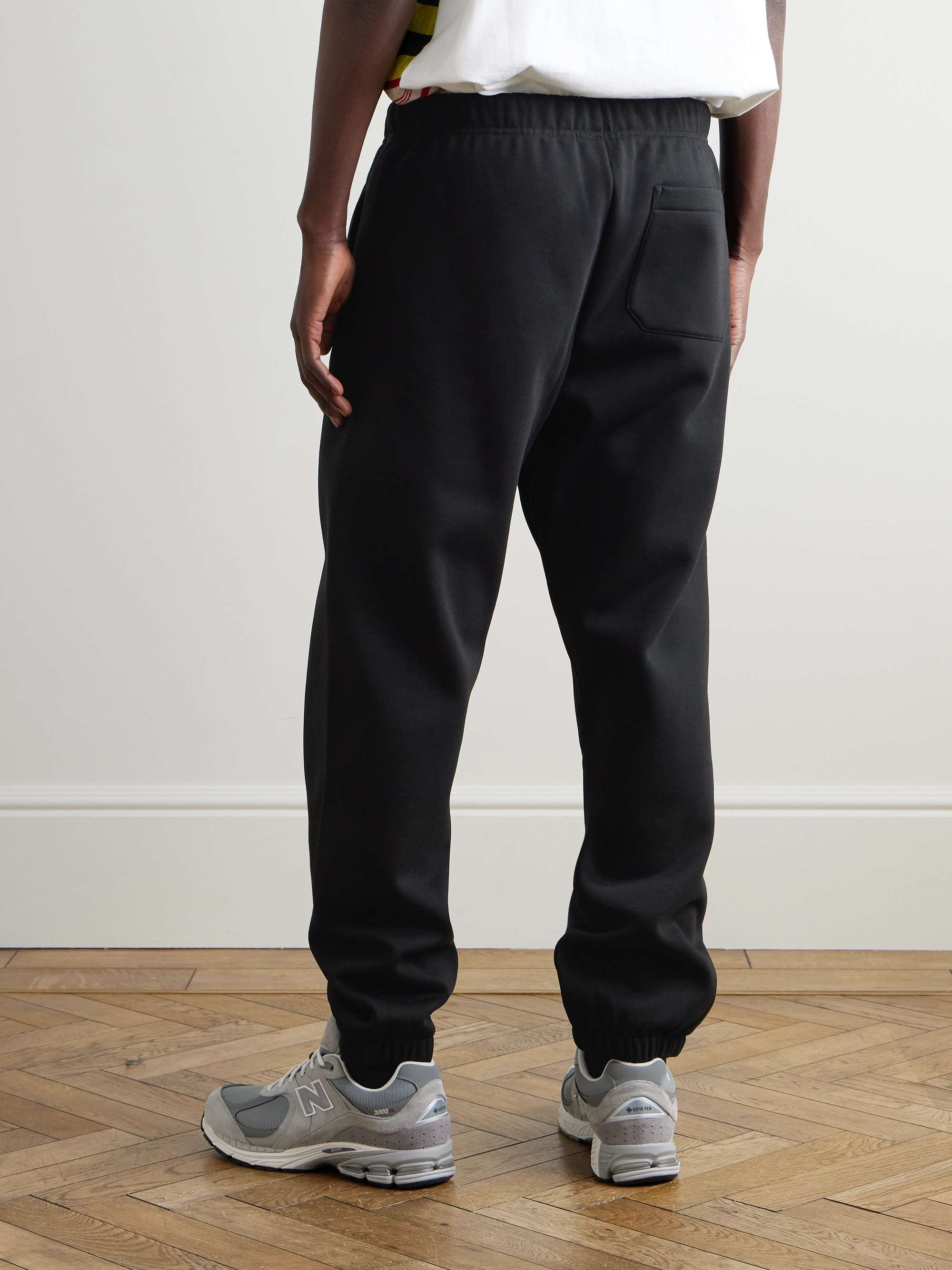 Chase Tapered Logo-Embroidered Cotton-Blend Jersey Sweatpants view