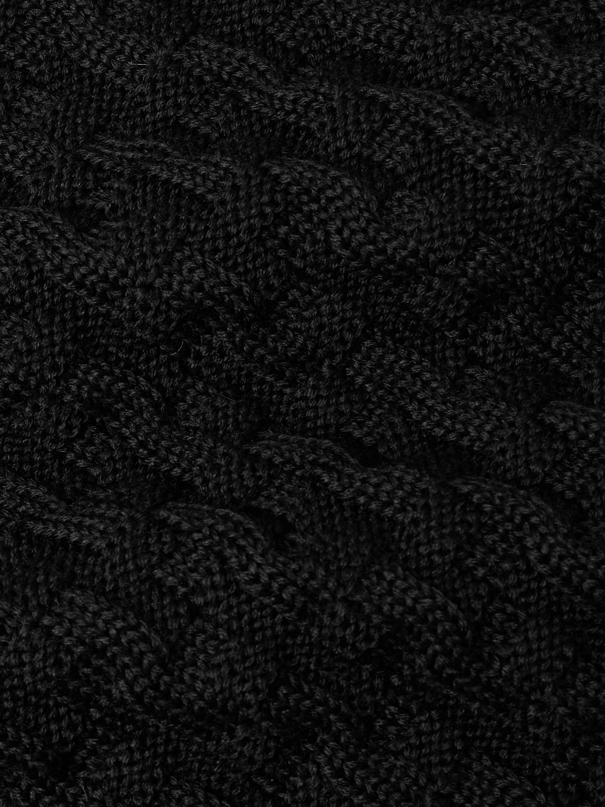 Stark Slim-Fit Cable-Knit Merino Wool Sweater view