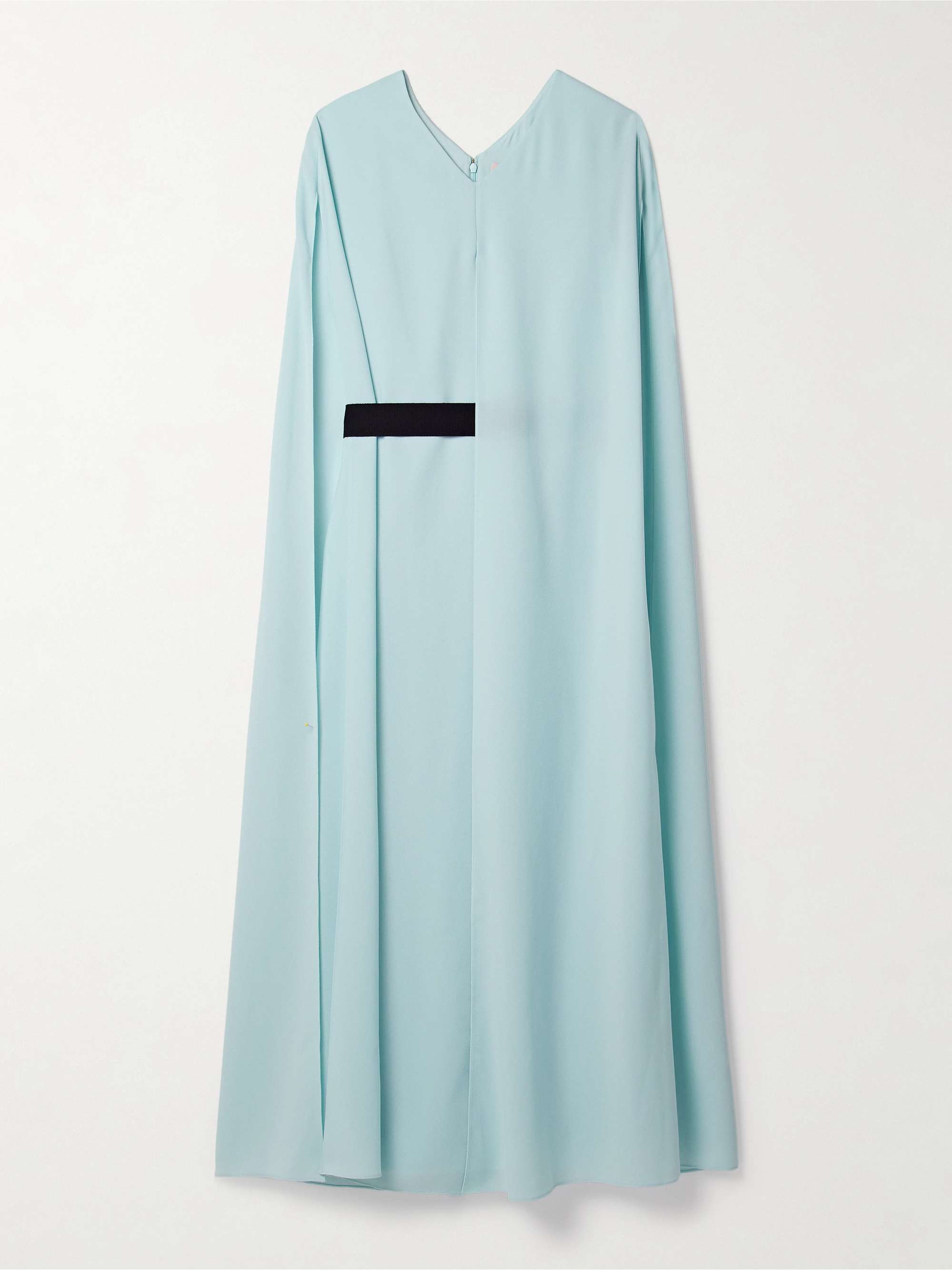 Fyera belted cape-effect crepe midi dress view