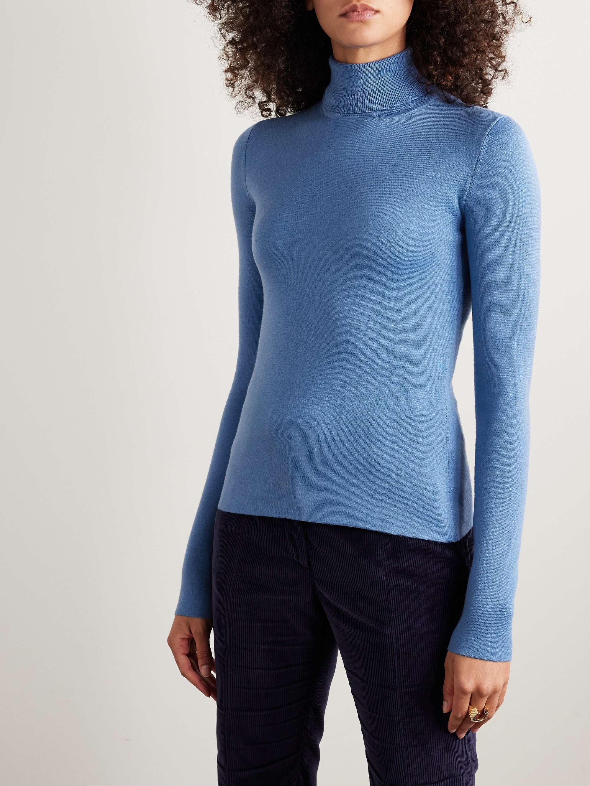 May wool and cashmere-blend turtleneck sweater view