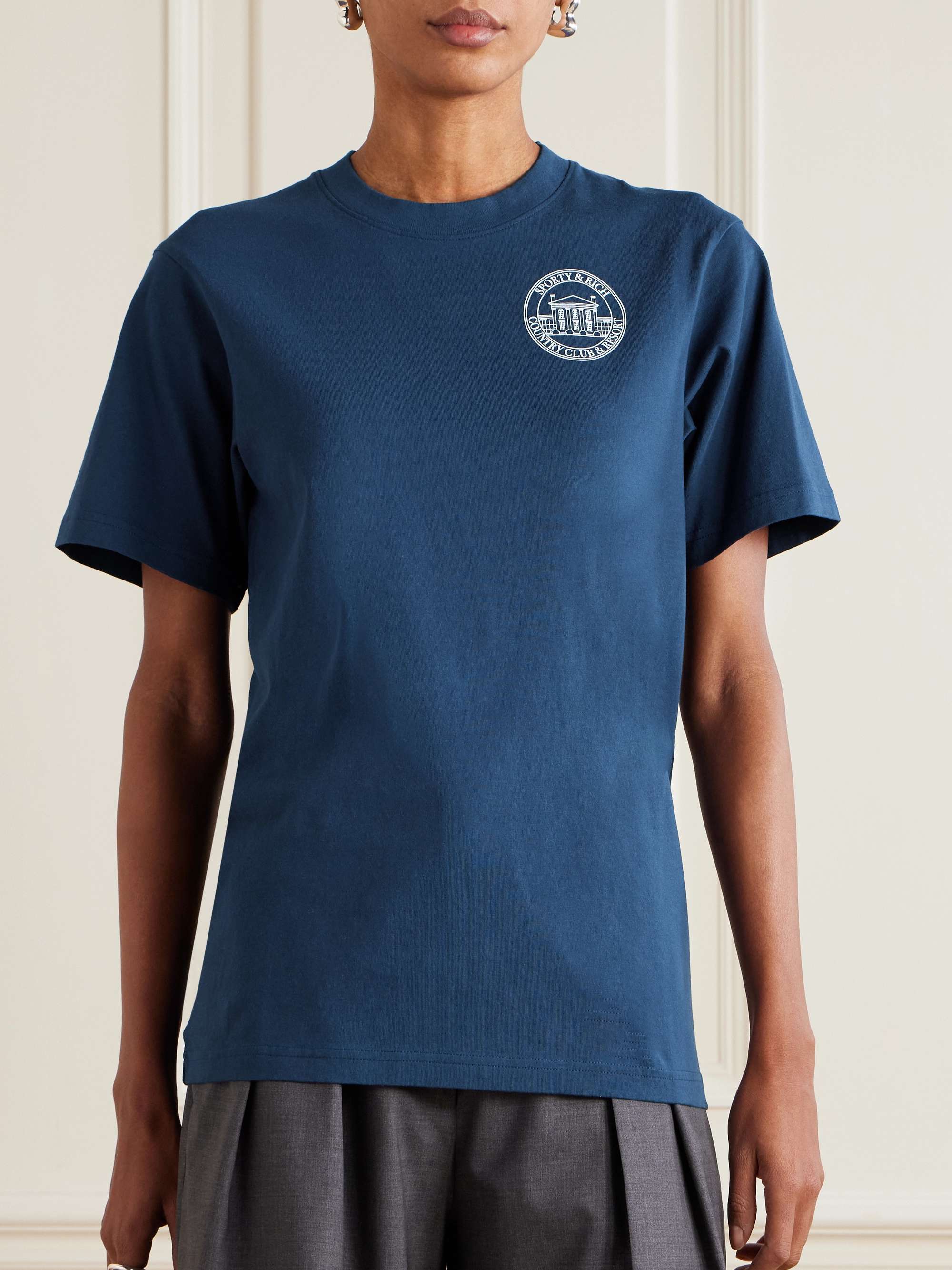 Vendome Resort printed cotton-jersey T-shirt view