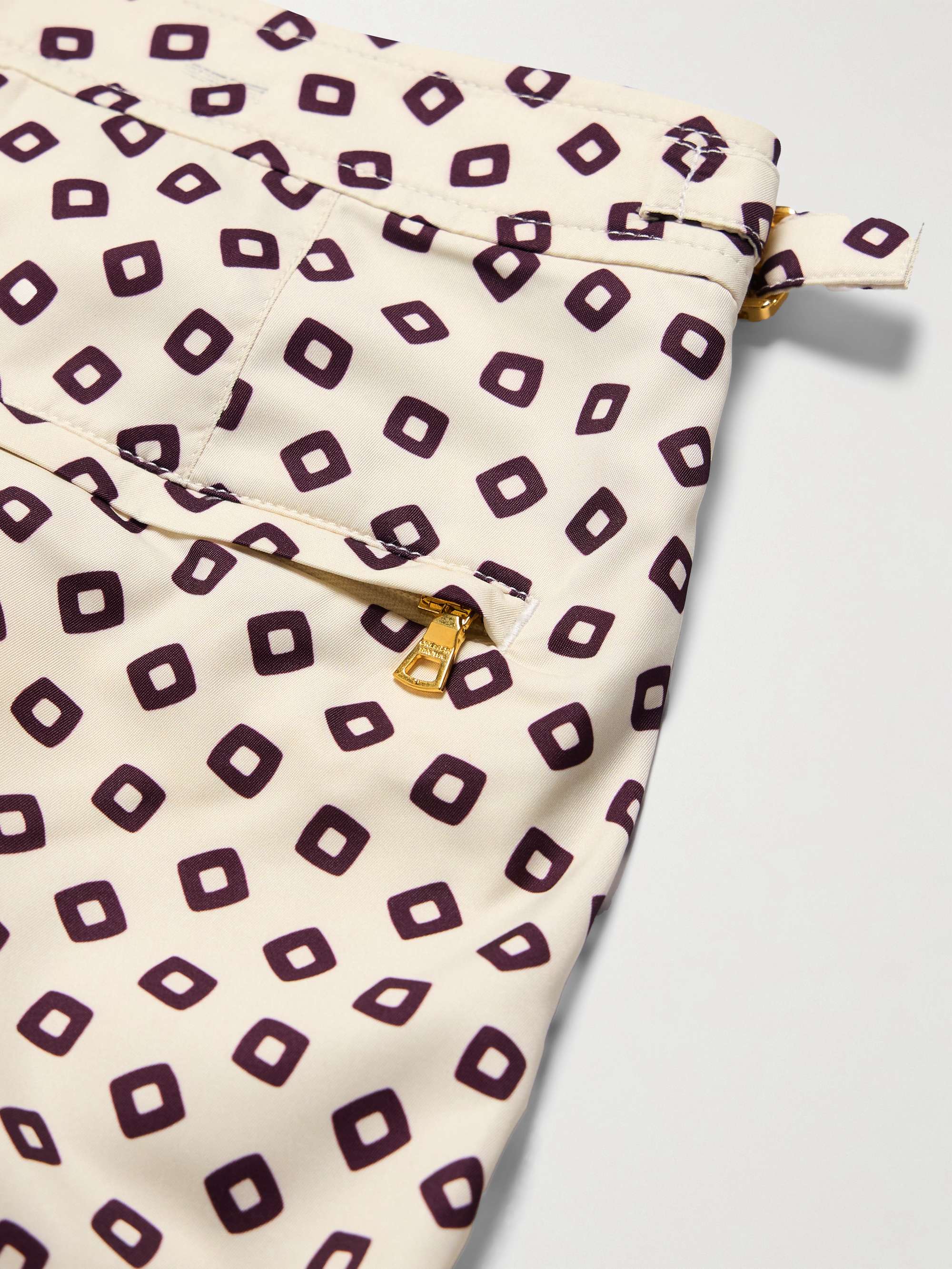 Bulldog Straight-Leg Mid-Length Printed Recycled Swim Shorts view